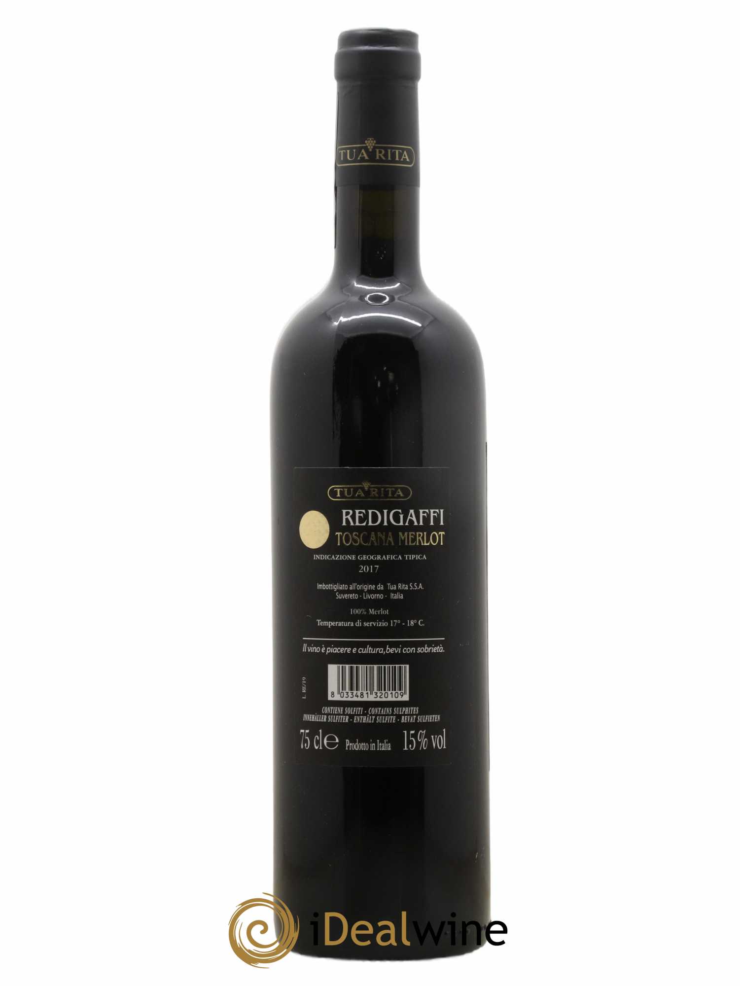 Toscana IGT Tua Rita Redigaffi 2017 - Lot de 1 bouteille - 1