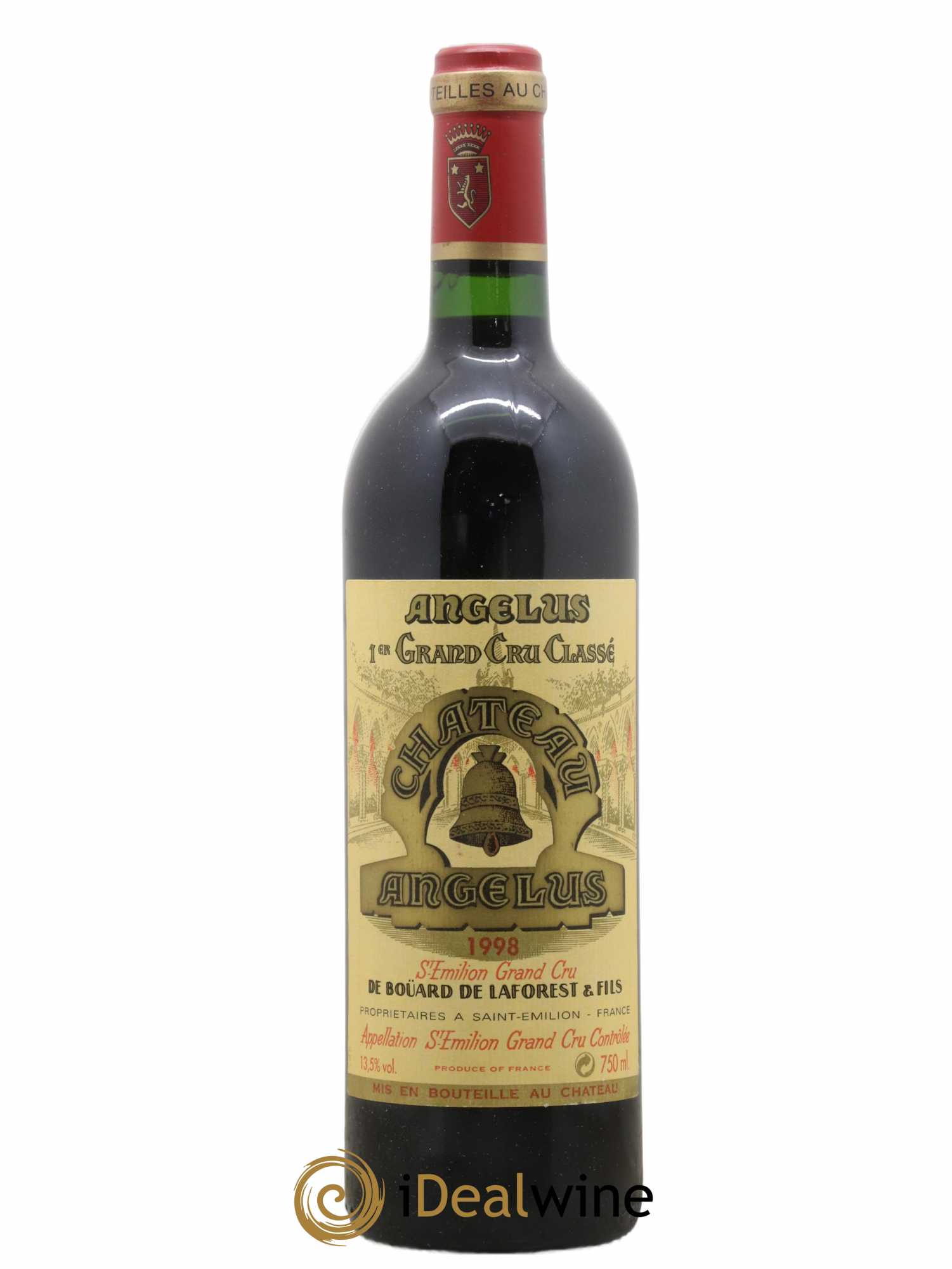 Château Angélus 1er Grand Cru Classé A 1998 - Lot de 1 bouteille - 0