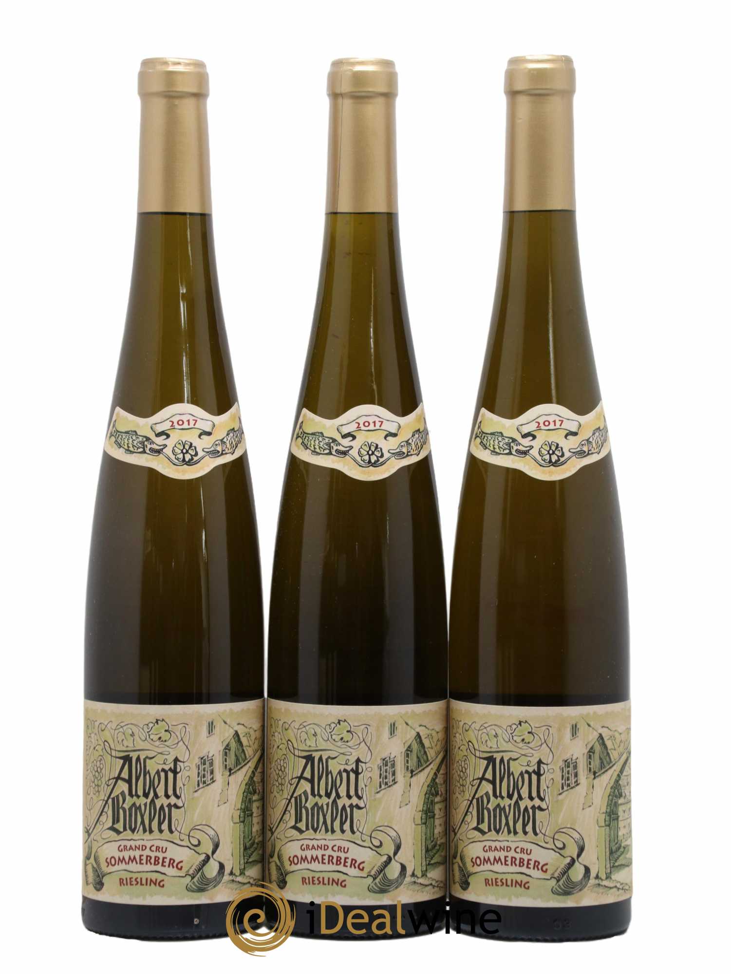 Alsace Riesling Grand Cru Sommerberg D Albert Boxler 2017 - Lot de 3 bouteilles - 0