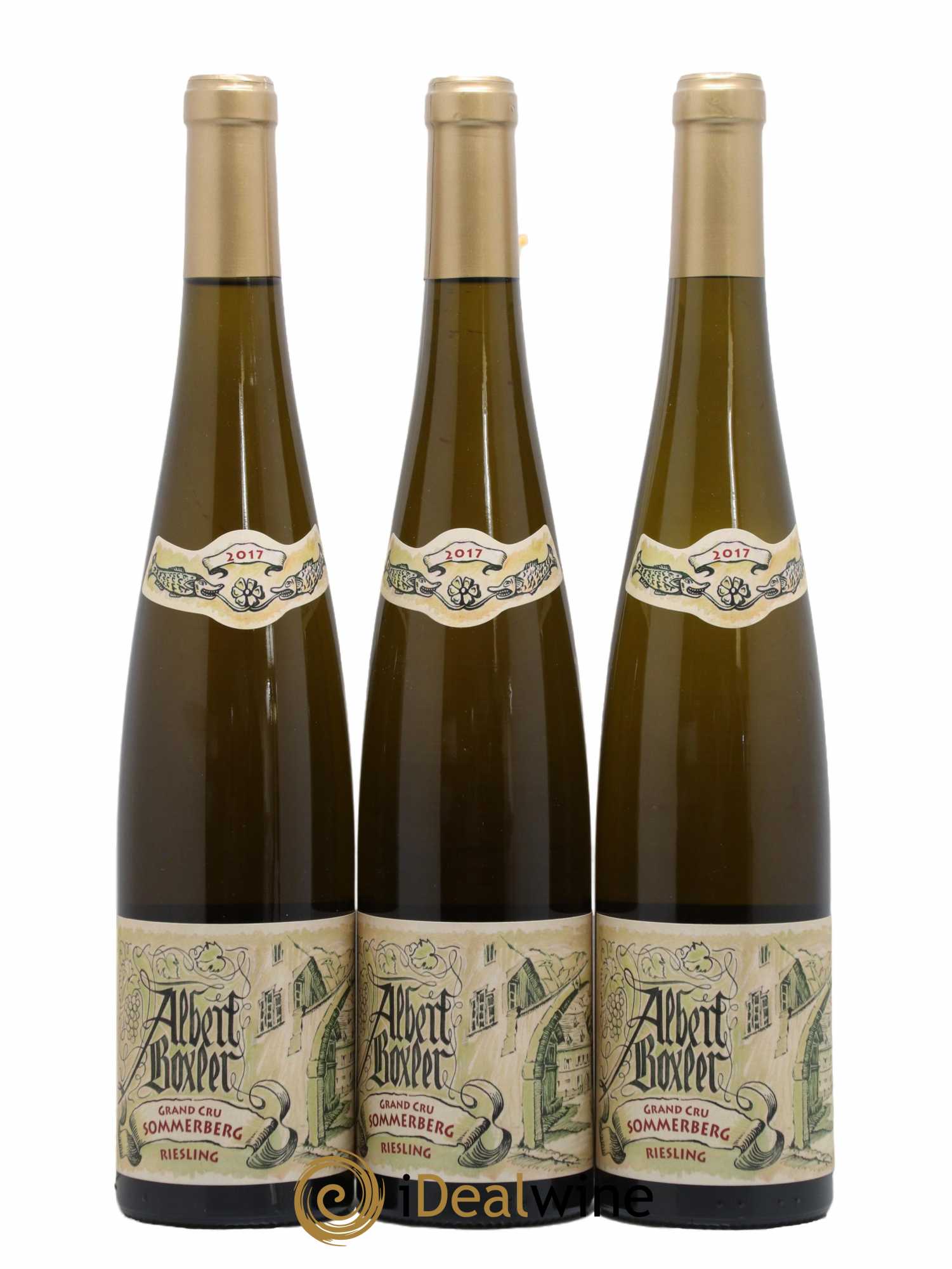 Alsace Riesling Grand Cru Sommerberg E Albert Boxler 2017 - Lot de 3 bouteilles - 0