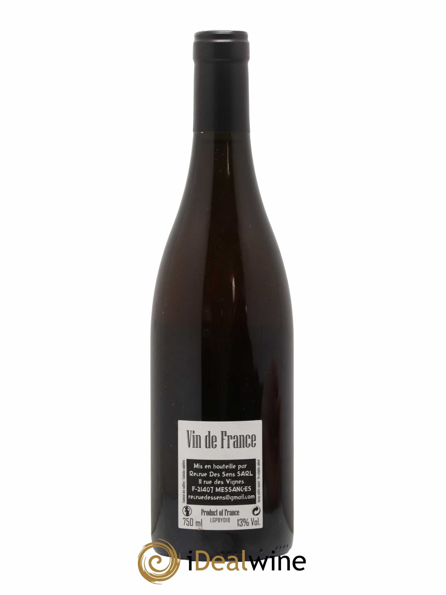 Vin de France Les Grands Ponts Yann Durieux - Recrue des Sens 2018 - Lot de 1 bouteille - 1