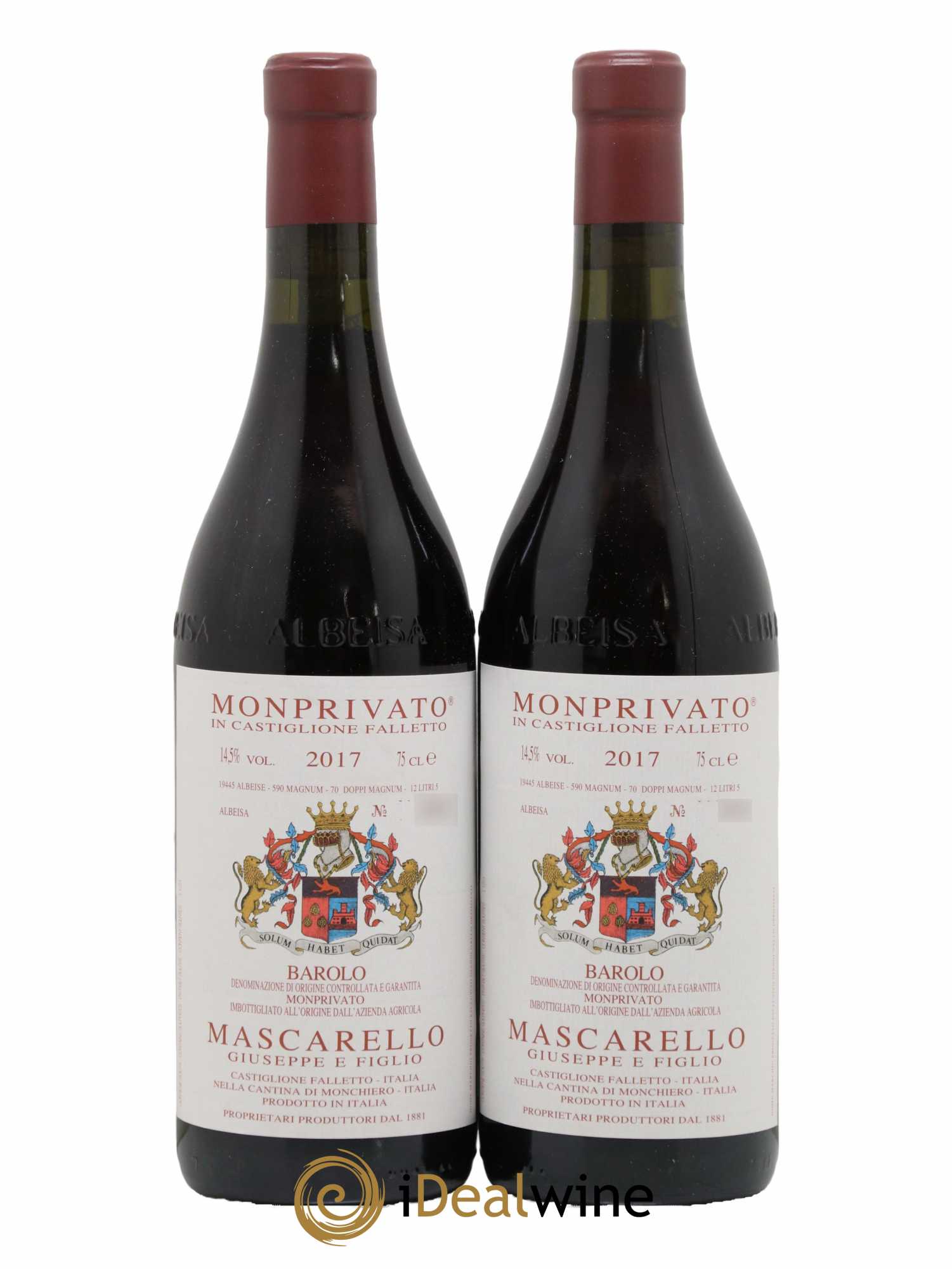 Barolo DOCG Monprivato Giuseppe Mascarello 2017 - Lot de 2 bouteilles - 0