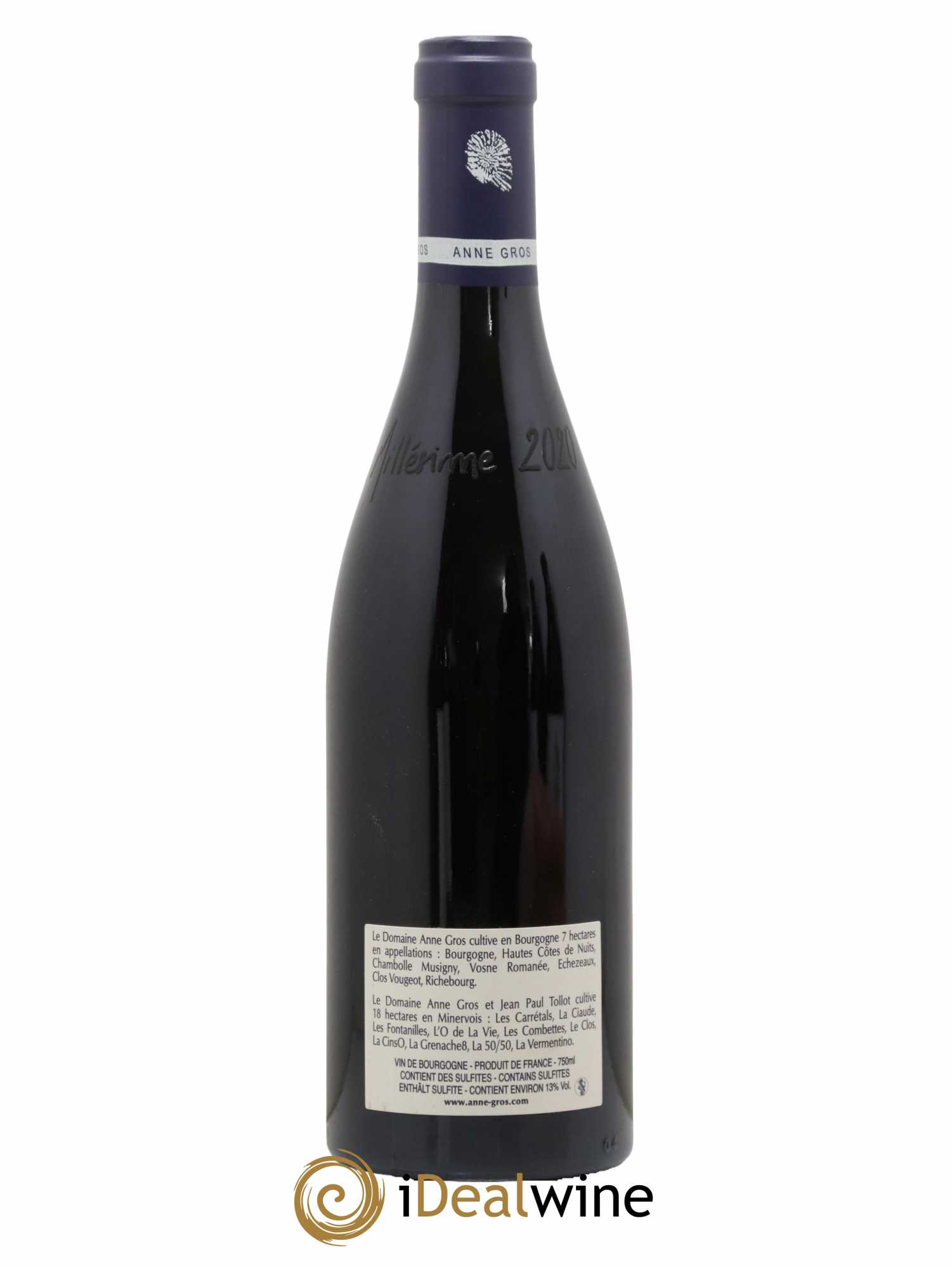 Richebourg Grand Cru Anne Gros 2020 - Lot de 1 bouteille - 1