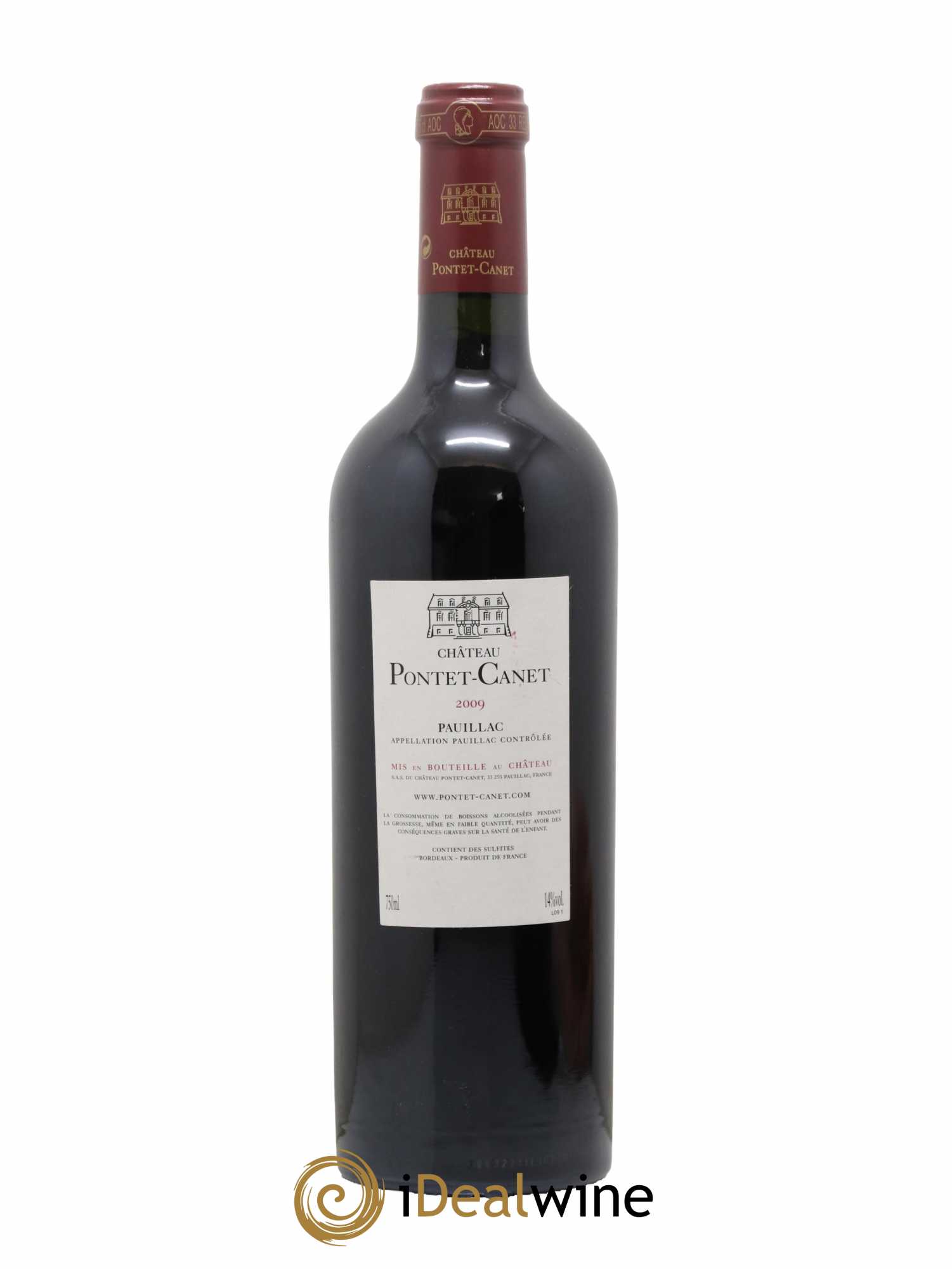 Château Pontet Canet 5ème Grand Cru Classé 2009 - Lot de 1 bouteille - 1