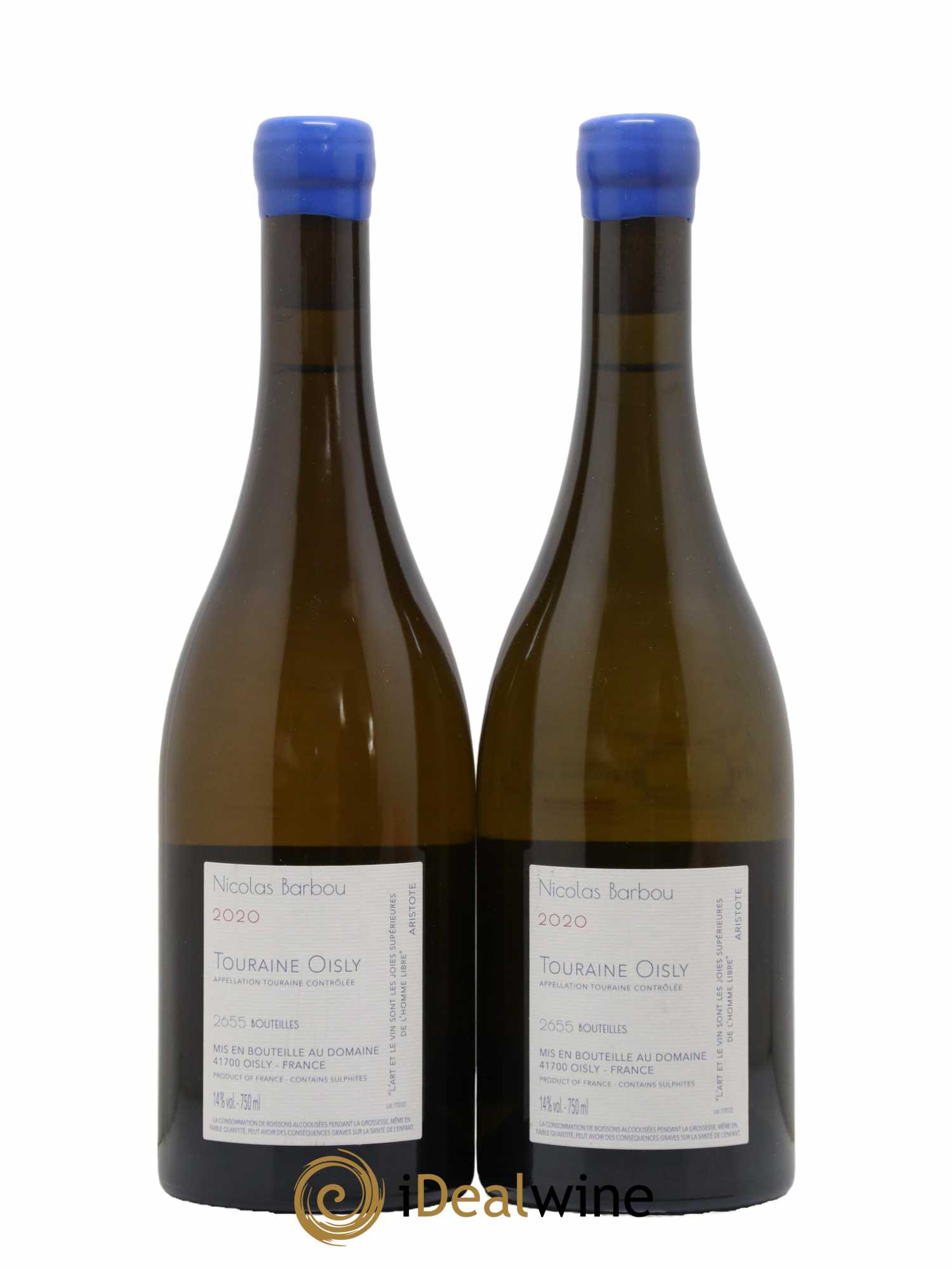 Touraine-Oisly Utopie Créative Nicolas Barbou 2020 - Lot de 2 bouteilles - 1