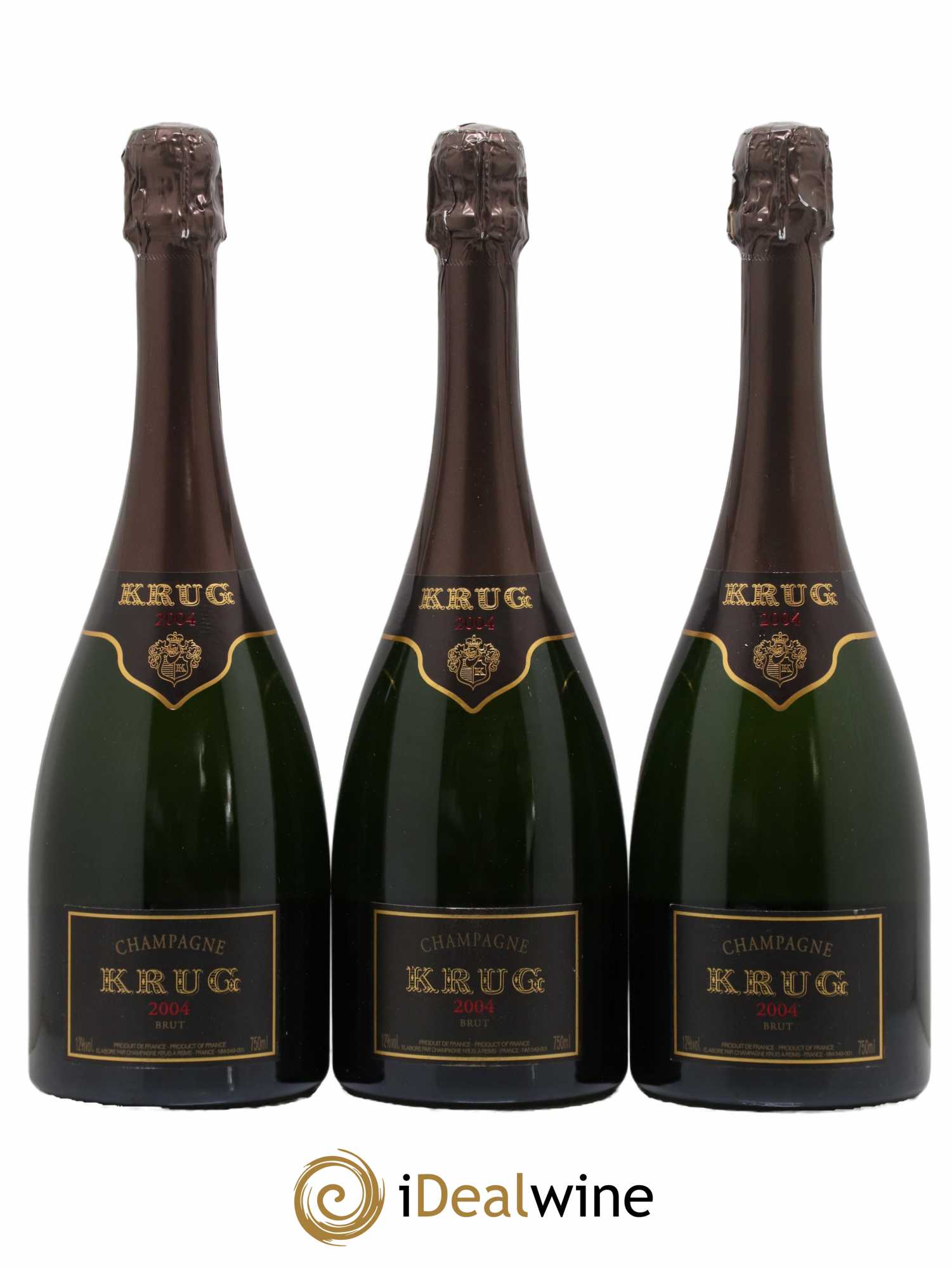 Vintage Krug 2004 - Lot de 3 bouteilles - 0