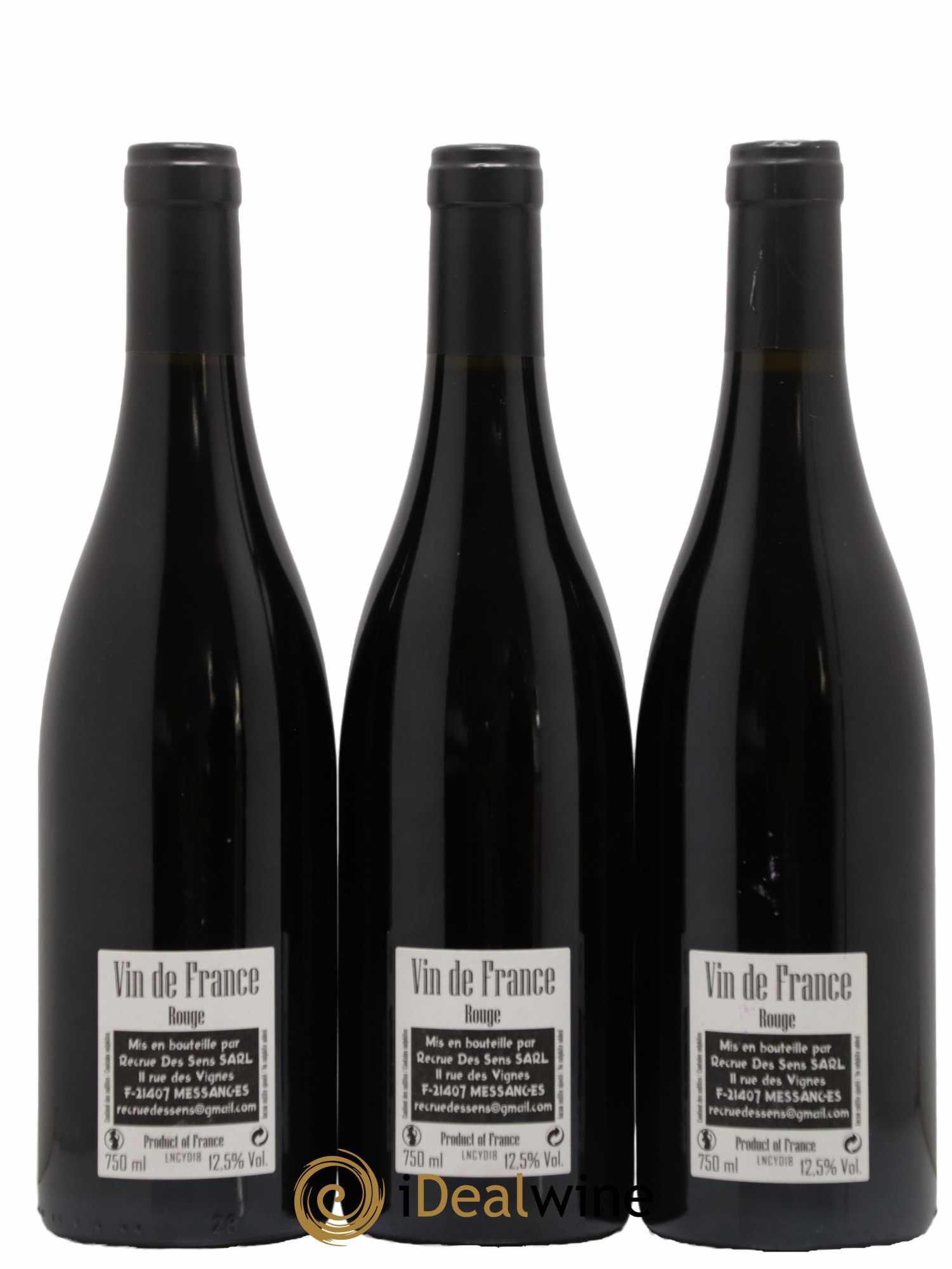 Vin de France Night Cost Yann Durieux - Recrue des Sens 2018 - Lot de 3 bouteilles - 1