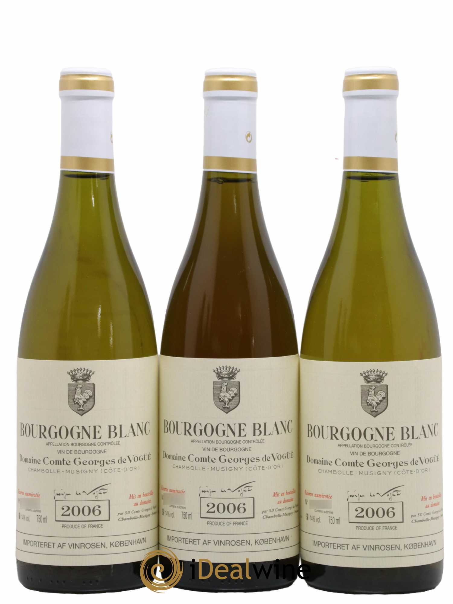 Bourgogne Comte Georges de Vogüé 2006 - Lot de 3 bouteilles - 0