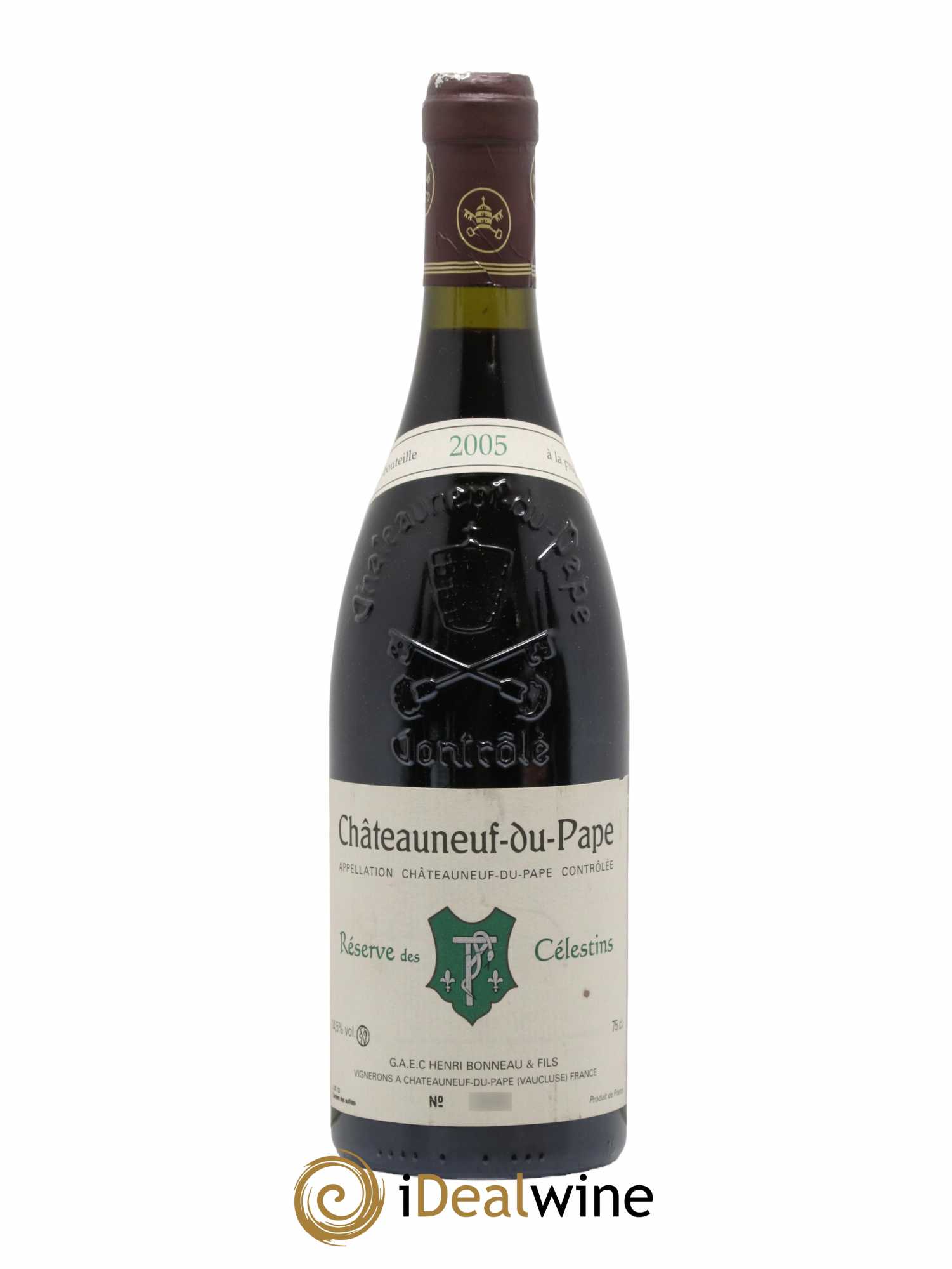Châteauneuf-du-Pape Réserve des Célestins Henri Bonneau & Fils 2005 - Lot de 1 bouteille - 0
