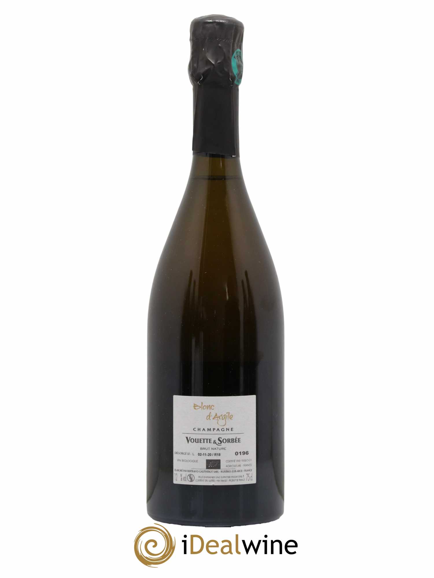 Blanc d'Argile Vouette et Sorbée 2018 - Lot of 1 bottle - 1