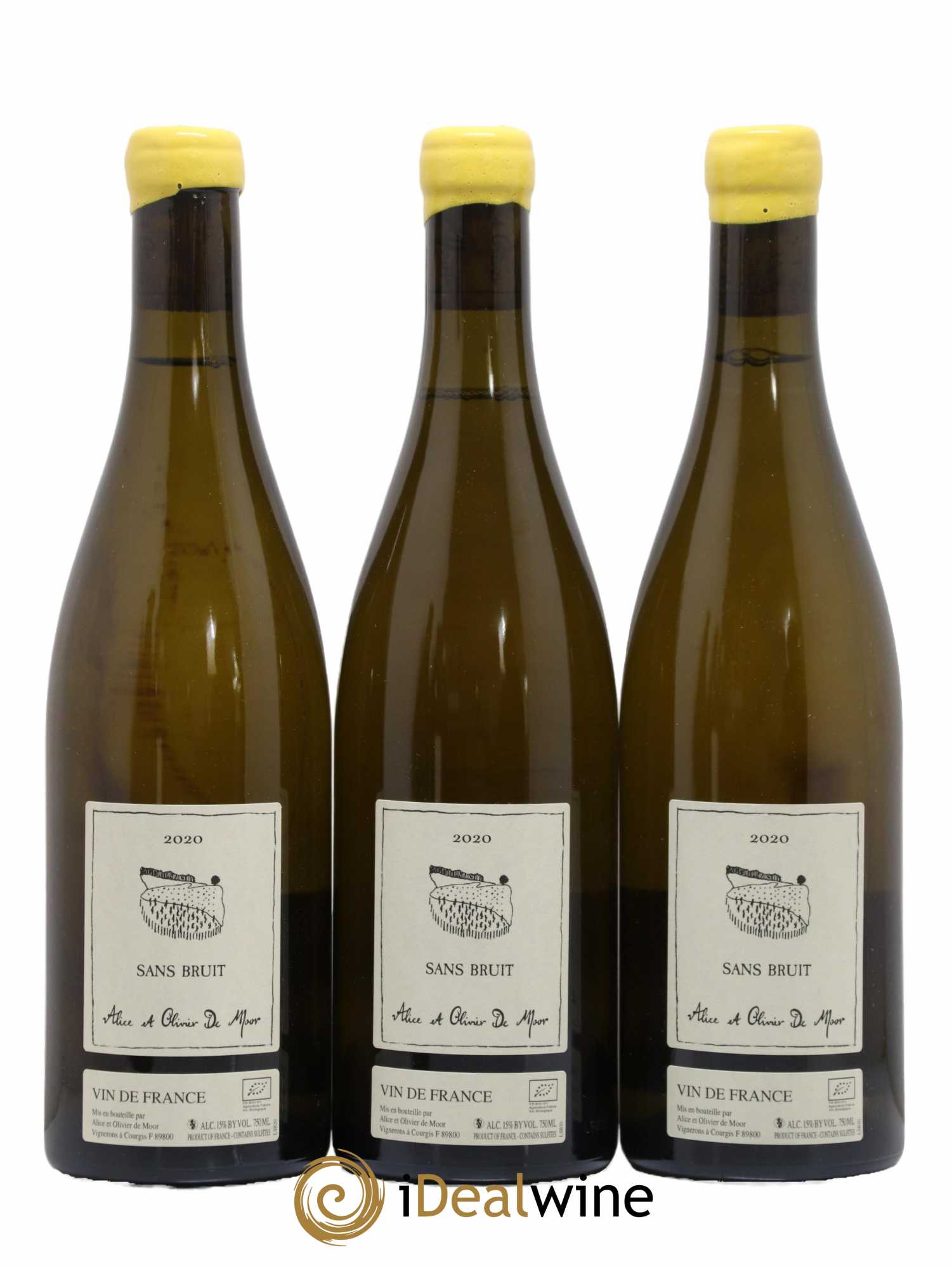 Vin de France Sans Bruit Sauvignon Alice et Olivier De Moor 2020 - Lot de 3 bouteilles - 0