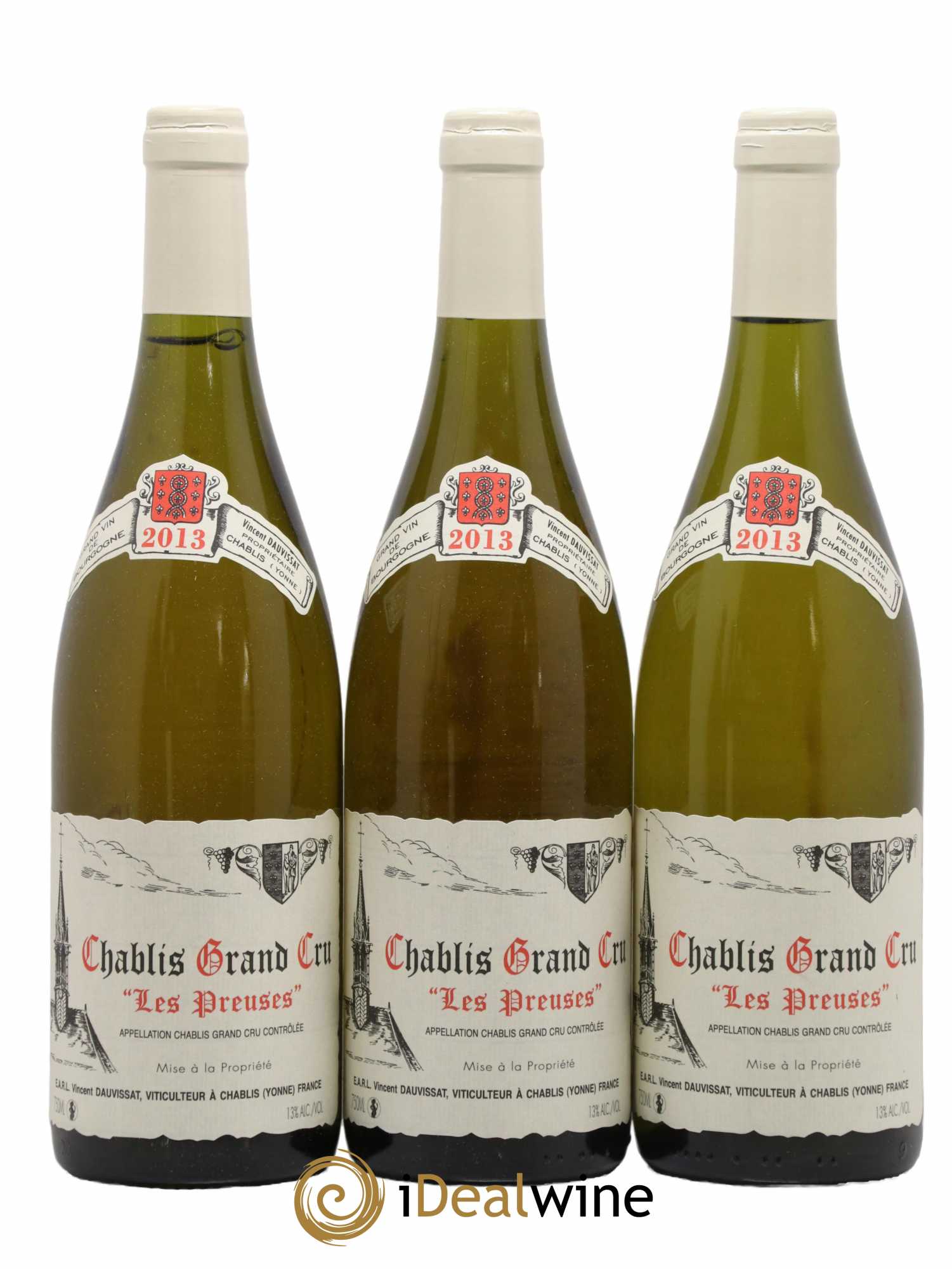 Chablis Grand Cru Les Preuses Vincent Dauvissat (Domaine) 2013 - Lot de 3 bouteilles - 0
