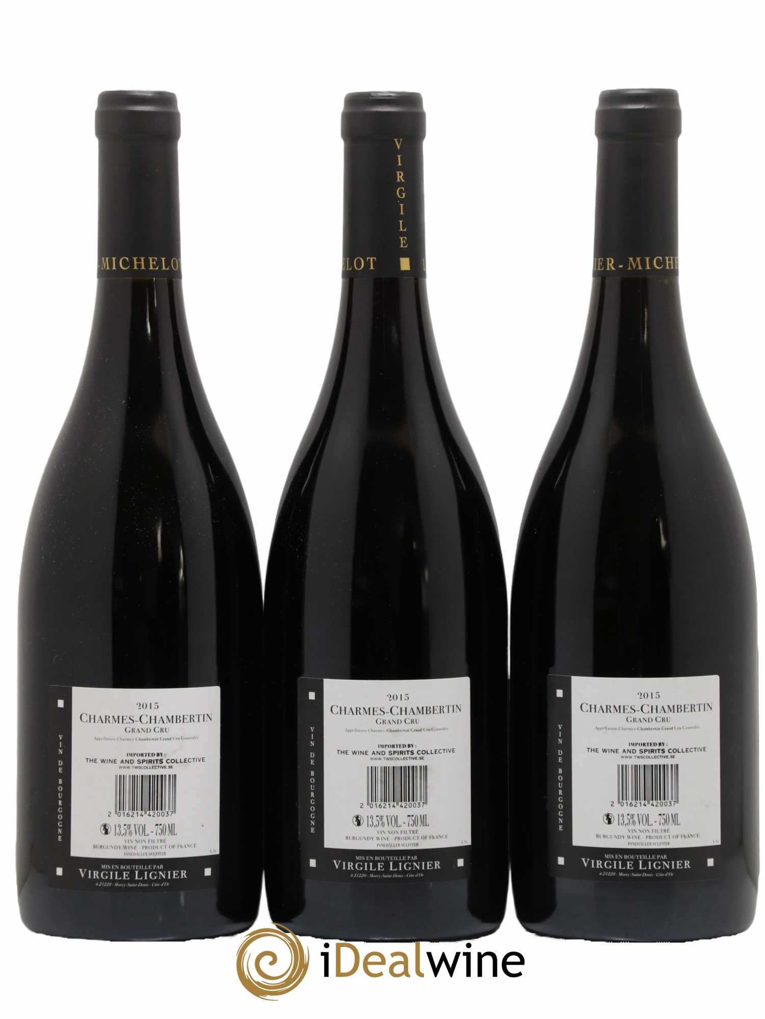 Charmes-Chambertin Grand Cru Lignier-Michelot (Domaine) - Lot de 3 bouteilles - 1