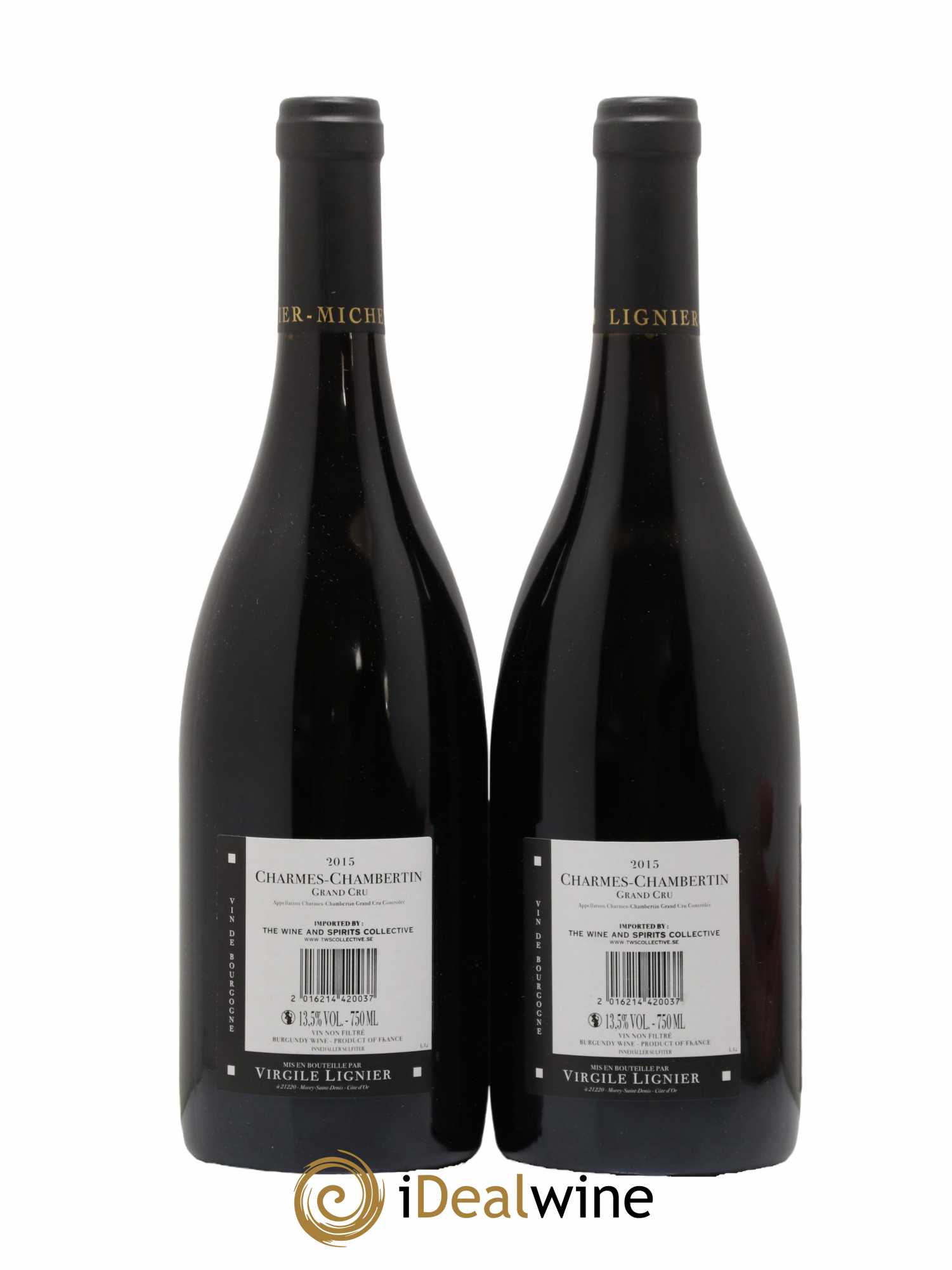 Charmes-Chambertin Grand Cru Lignier-Michelot (Domaine) - Lot de 2 bouteilles - 1