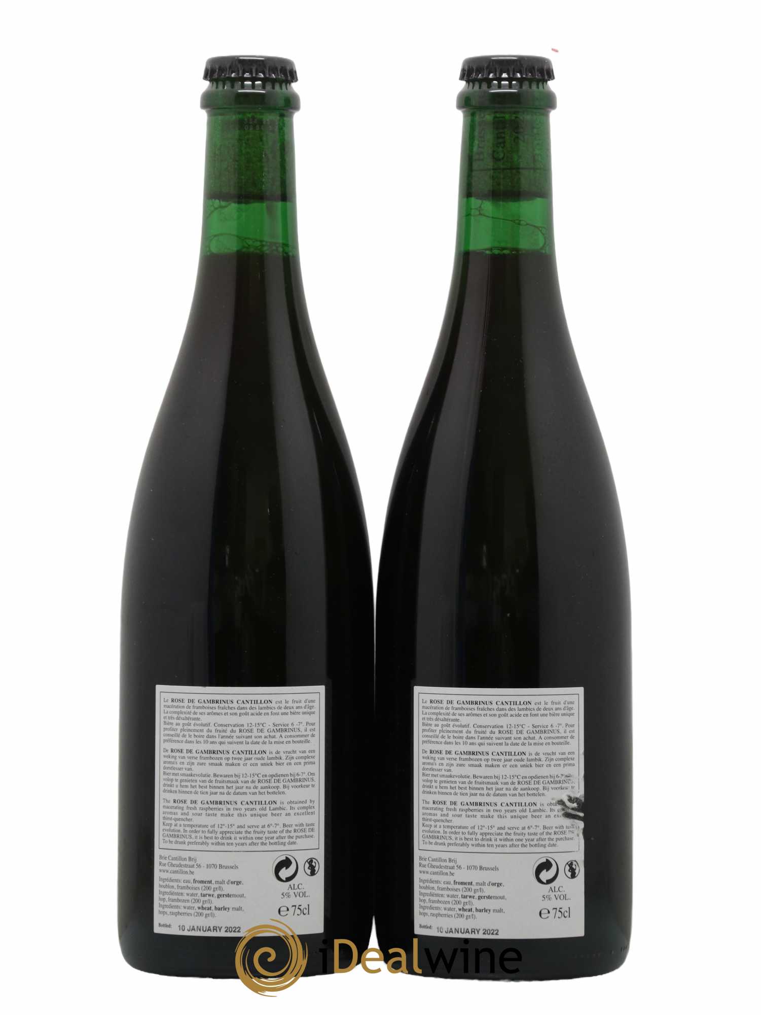 Bière Bière Rosé de Gambrinus Maison Cantillon - Lot de 2 bouteilles - 1