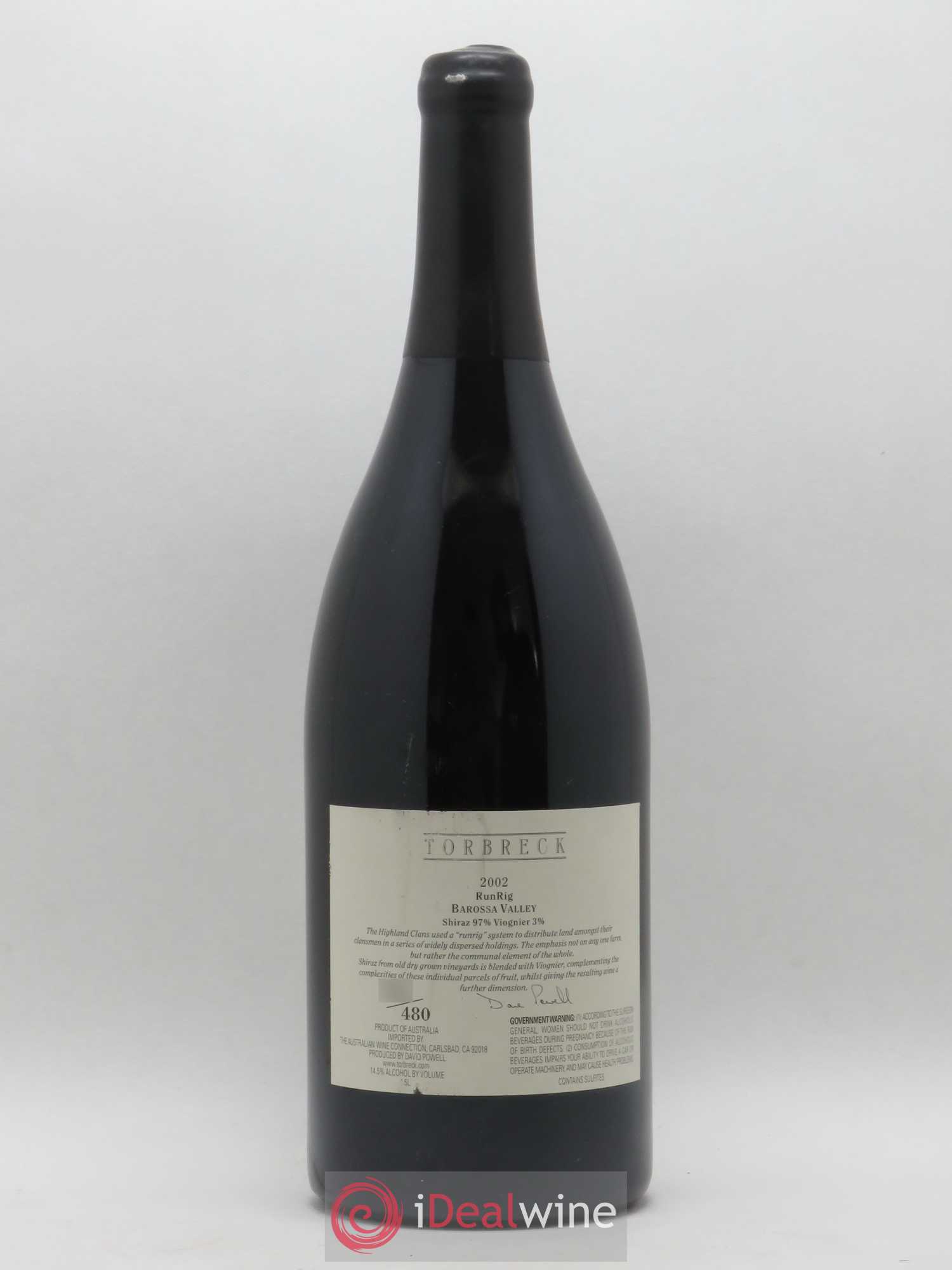Barossa Valley Torbreck Runrig 2002 - Lot de 1 magnum - 1