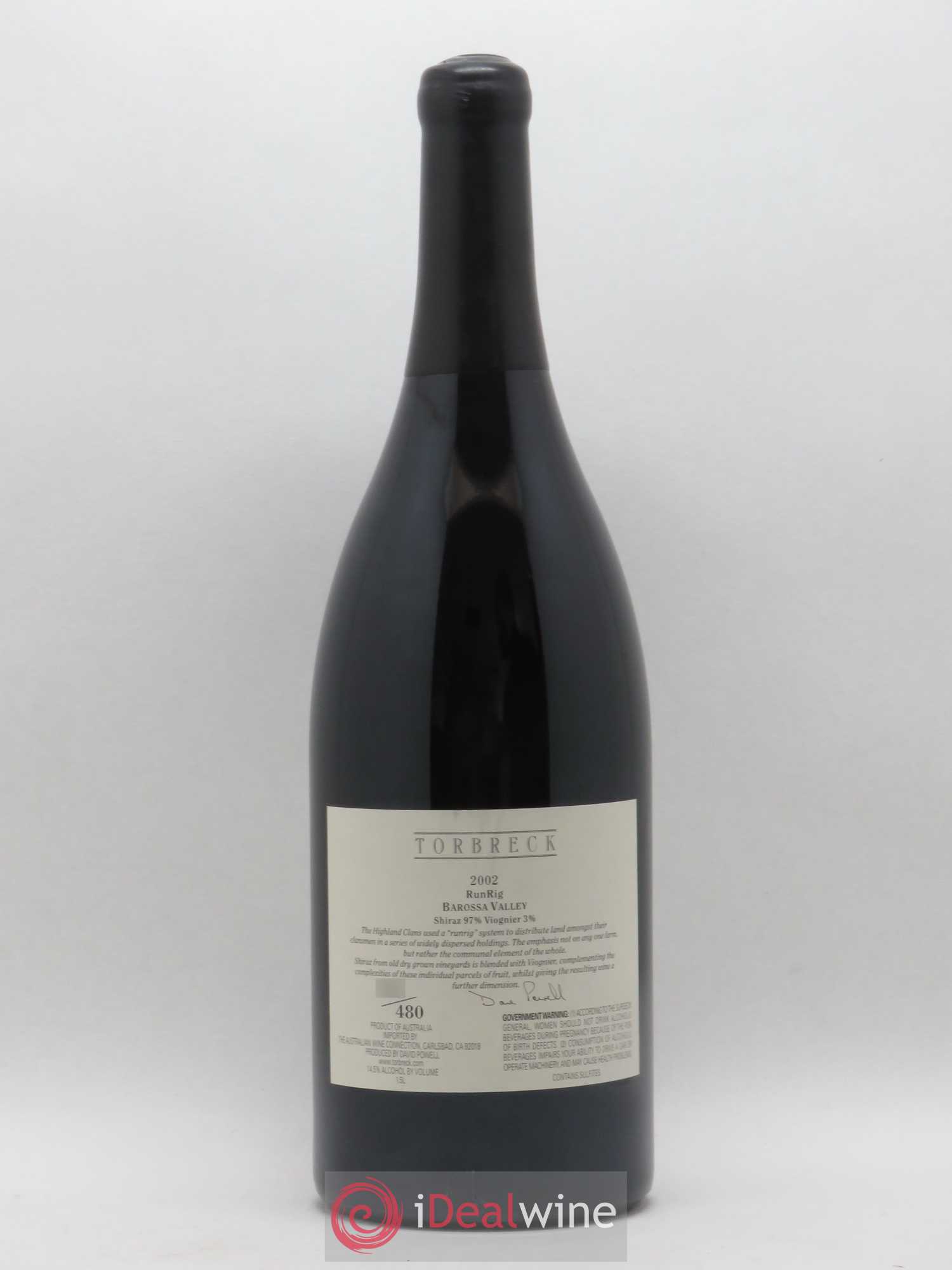 Barossa Valley Torbreck Runrig 2002 - Lot of 1 magnum - 1