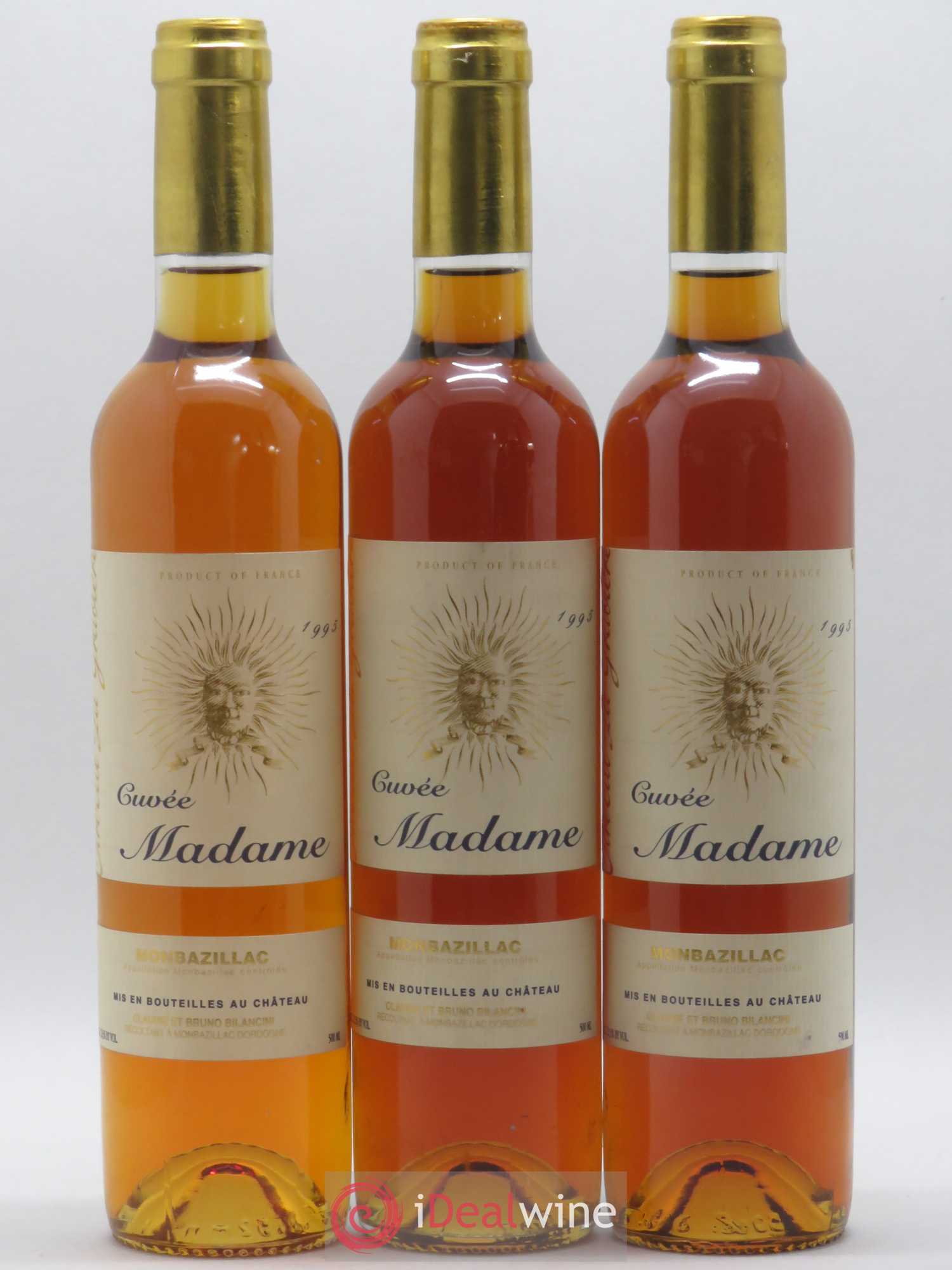 Monbazillac Château Tirecul La Gravière Cuvée Madame Bruno et Claudie Bilancini 50cl 1995 - Lotto di 12 bottiglie - 1