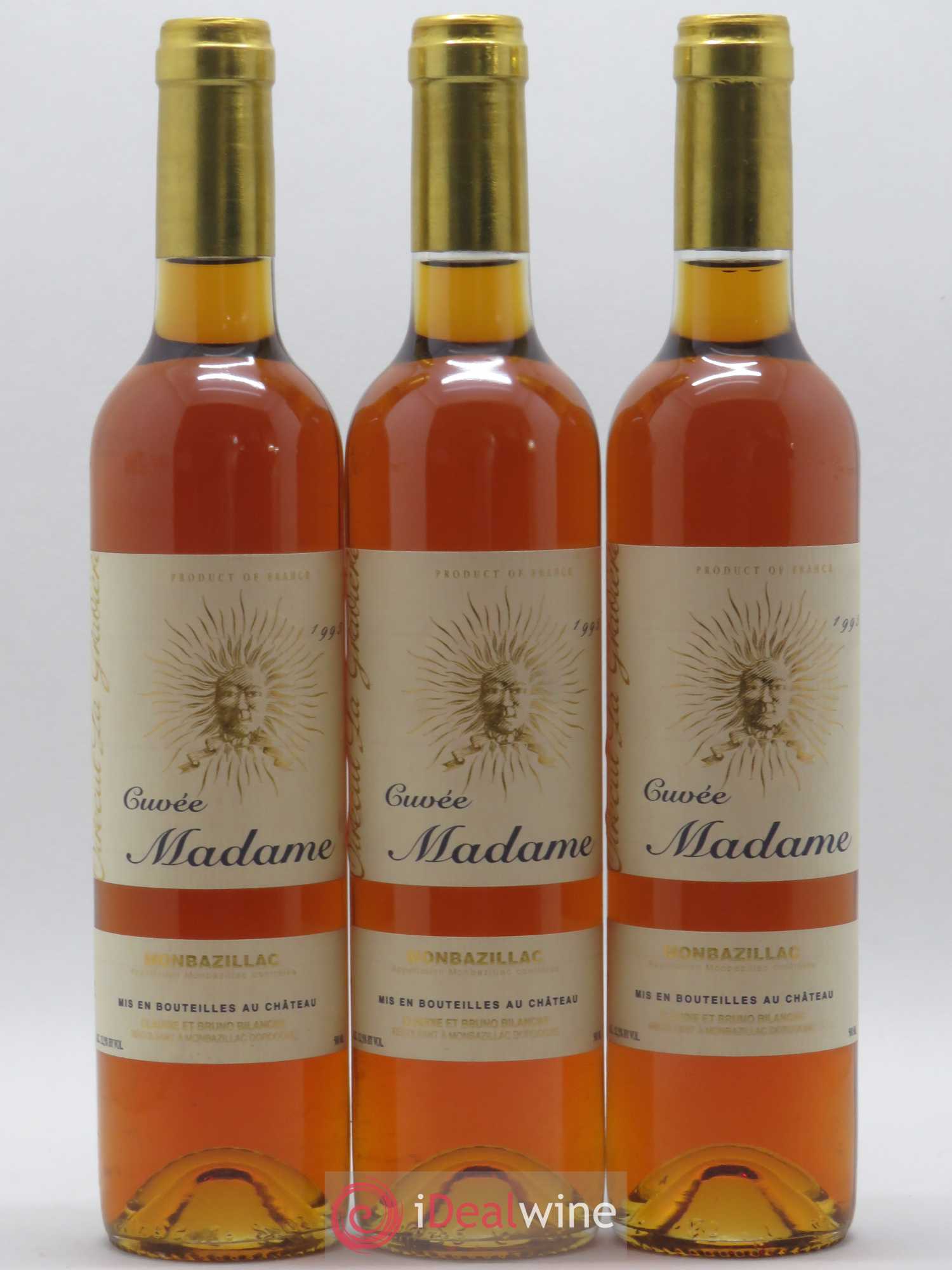 Monbazillac Château Tirecul La Gravière Cuvée Madame Bruno et Claudie Bilancini 50cl 1995 - Lotto di 12 bottiglie - 3