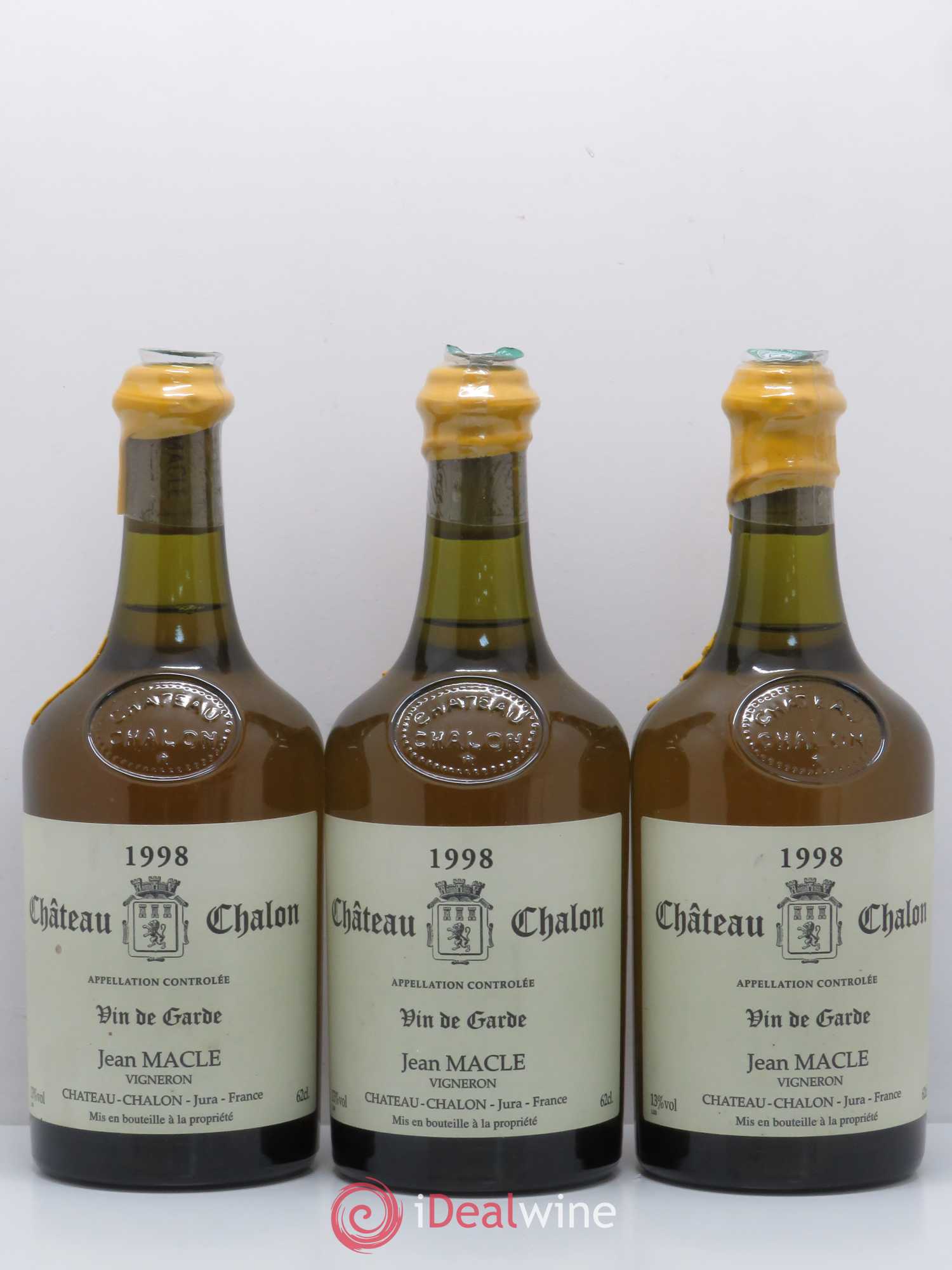 Château-Chalon Jean Macle 1998 - Lot de 3 bouteilles - 0