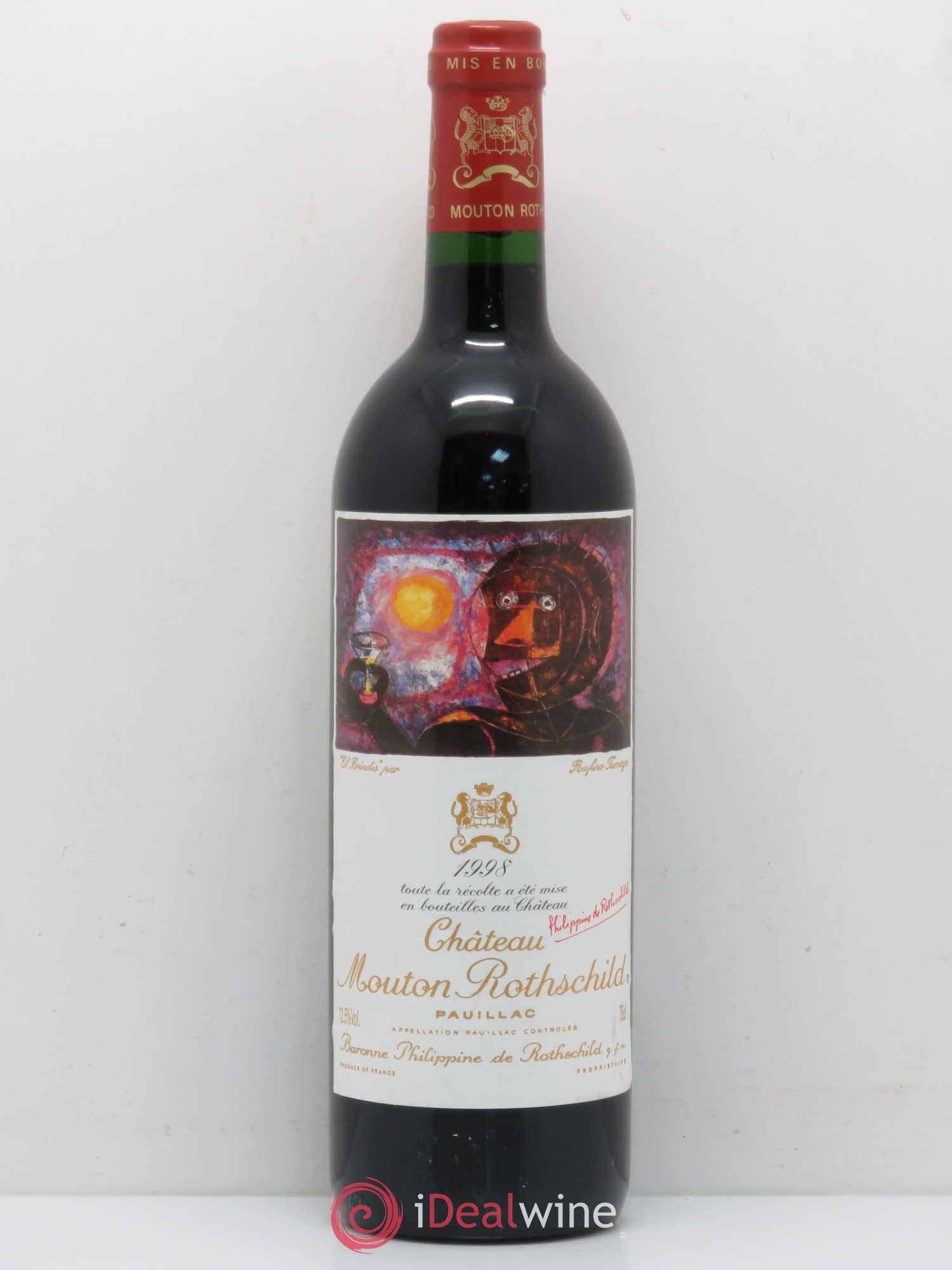 Château Mouton Rothschild 1er Grand Cru Classé 1998 - Lot de 1 bouteille - 0
