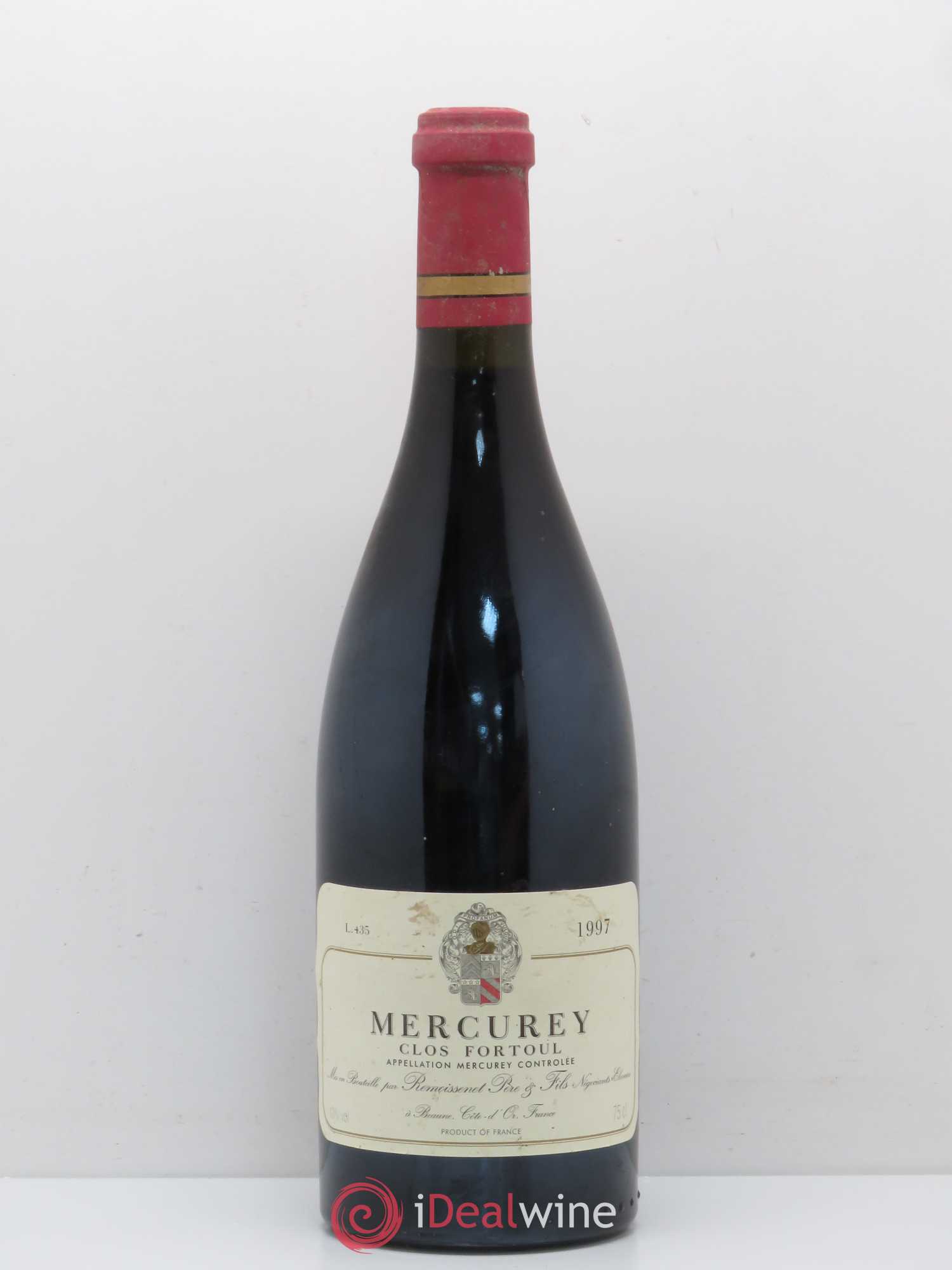 Mercurey Clos Fourtoul Remoissenet (sans prix de réserve) 1997 - Posten von 1 Flasche - 0