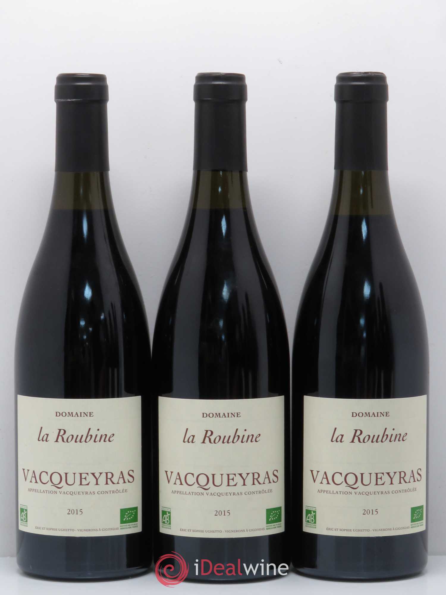 Vacqueyras Domaine La Roubine (sans prix de réserve) 2015 - Posten von 6 Flaschen - 1