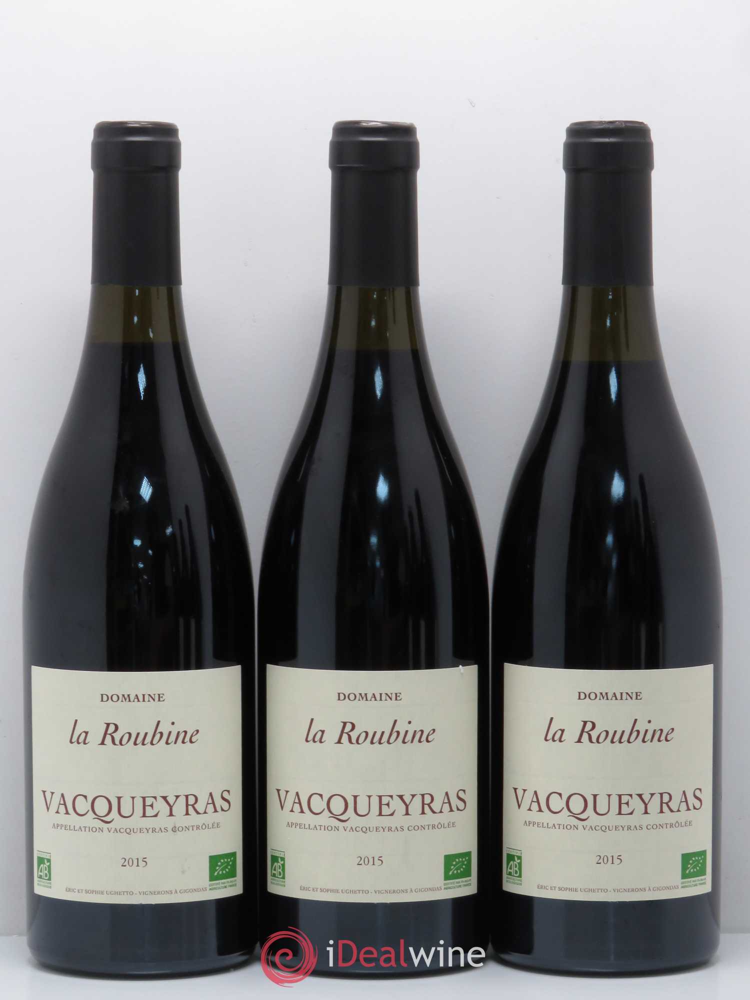 Vacqueyras Domaine La Roubine (sans prix de réserve) 2015 - Posten von 6 Flaschen - 2