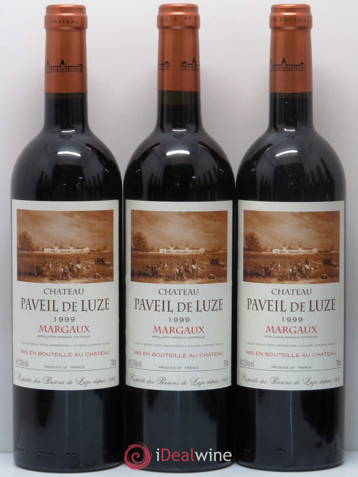 Château Paveil de Luze Cru Bourgeois 1999 - Lot de 12 bouteilles - 1