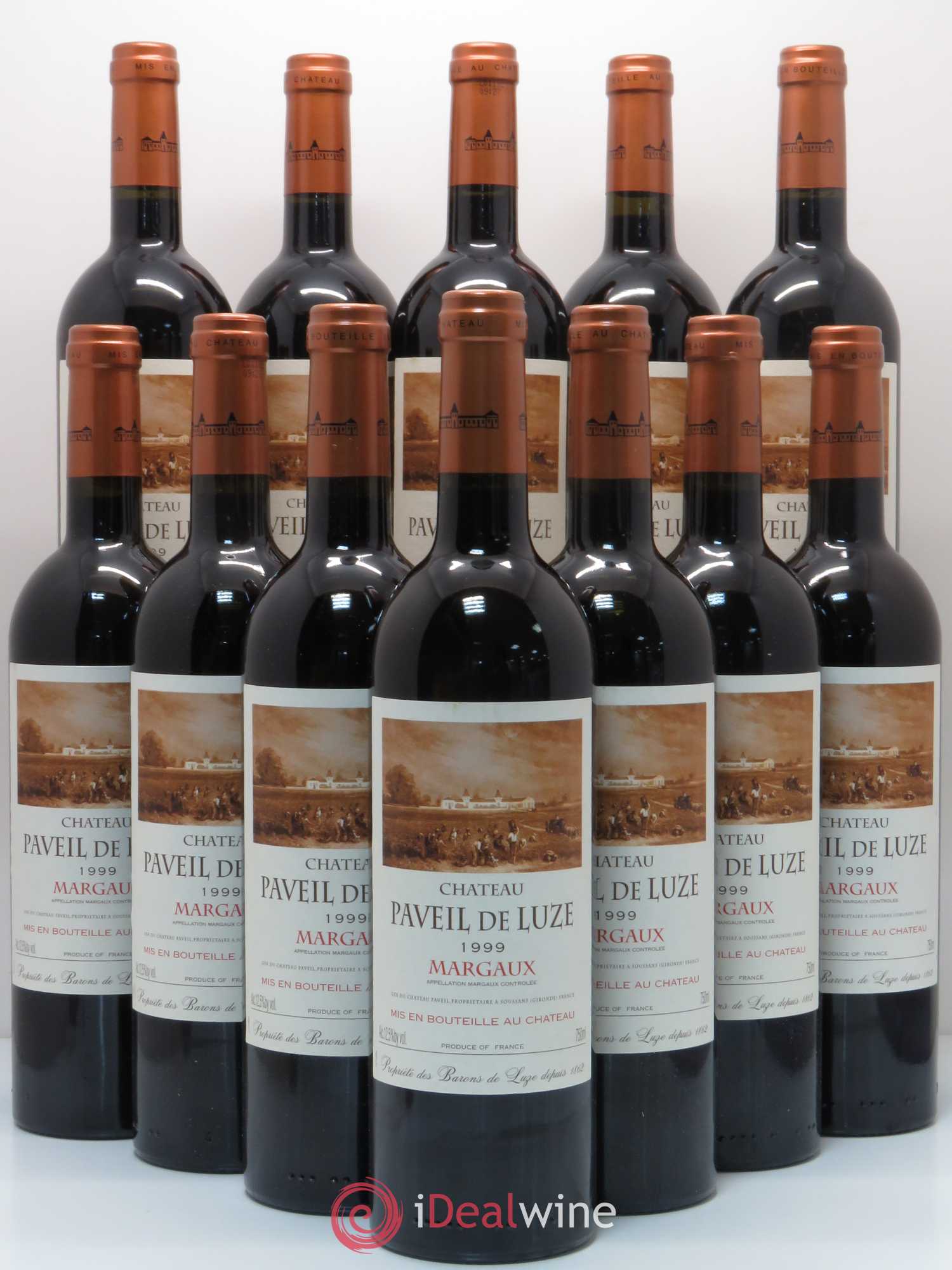 Château Paveil de Luze Cru Bourgeois 1999 - Lot de 12 bouteilles - 0