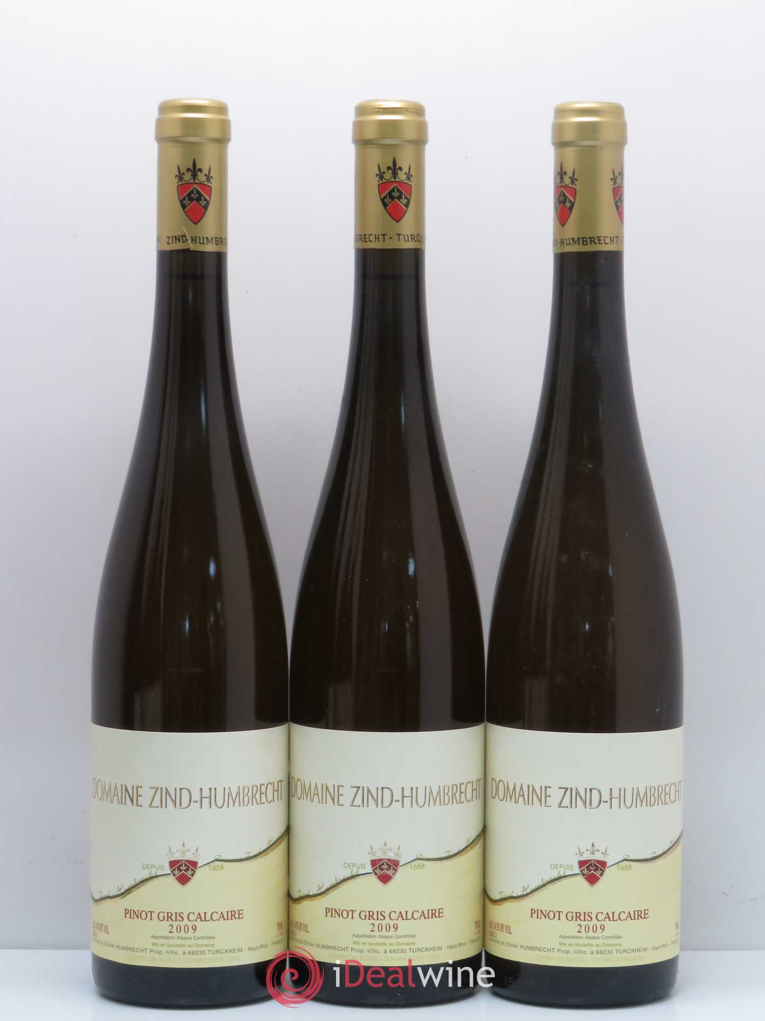 Alsace Pinot Gris Roche Calcaire Zind-Humbrecht (Domaine) 2009 - Lot de 6 bouteilles - 1