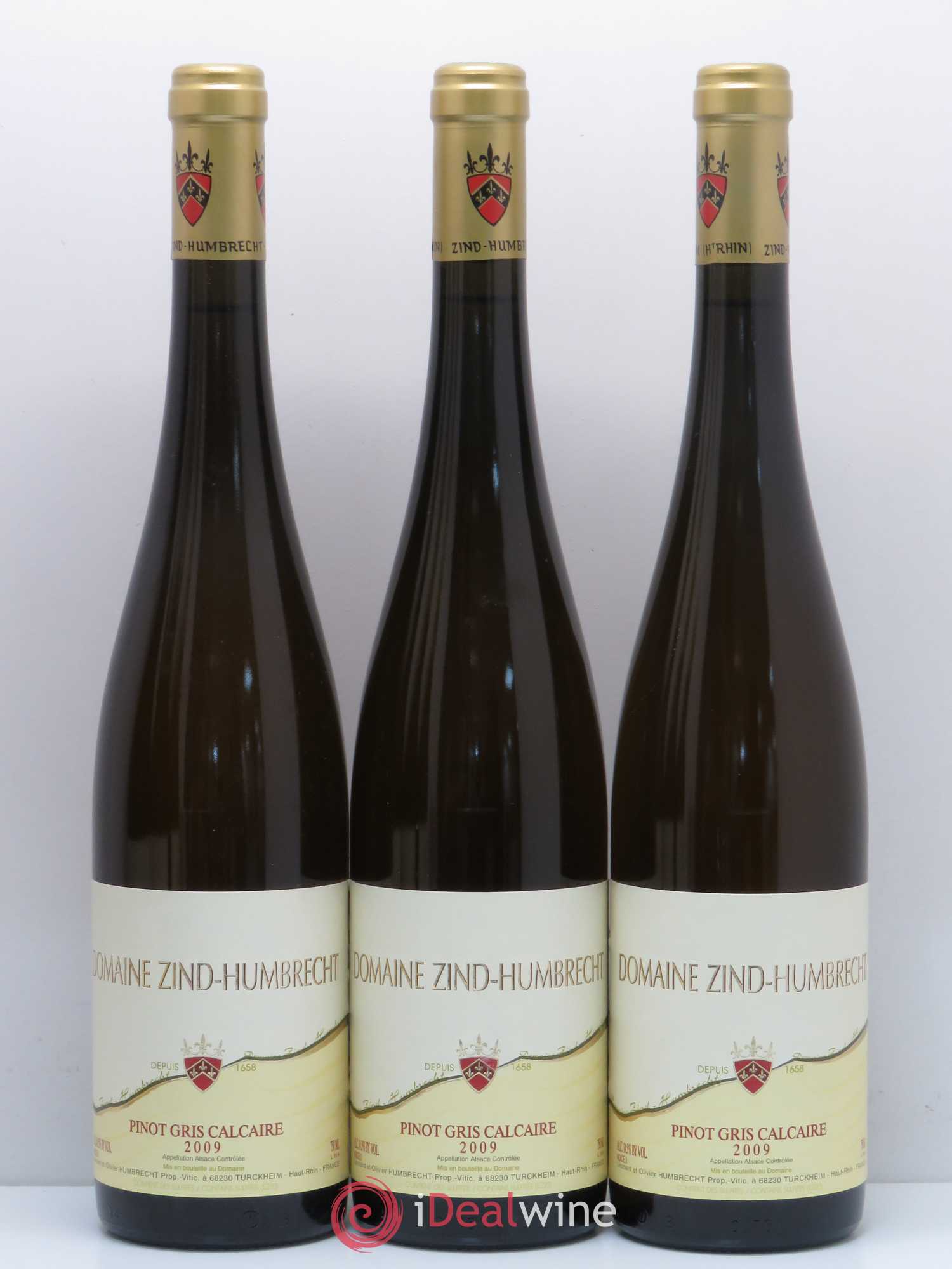 Alsace Pinot Gris Roche Calcaire Zind-Humbrecht (Domaine) 2009 - Lot de 6 bouteilles - 1