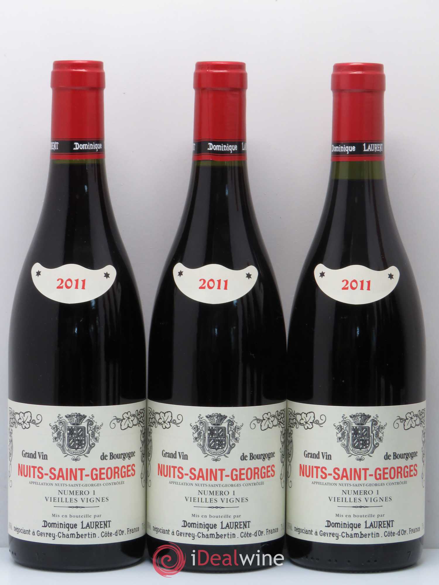 Nuits-Saint-Georges Vieilles Vignes Dominique Laurent Cuvee N°1 2011 - Lot de 6 bouteilles - 1