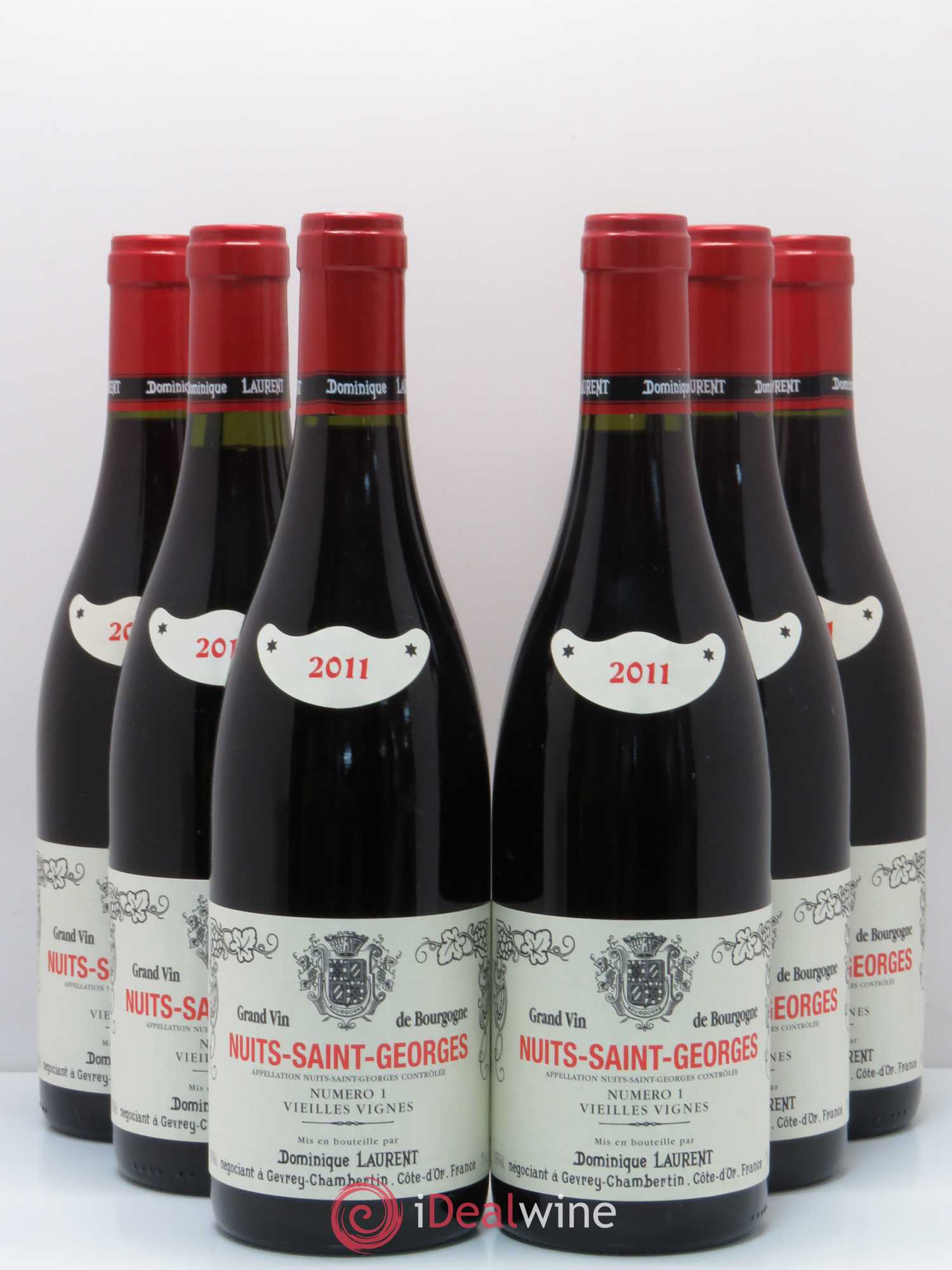Nuits-Saint-Georges Vieilles Vignes Dominique Laurent Cuvee N°1 2011 - Lot de 6 bouteilles - 0