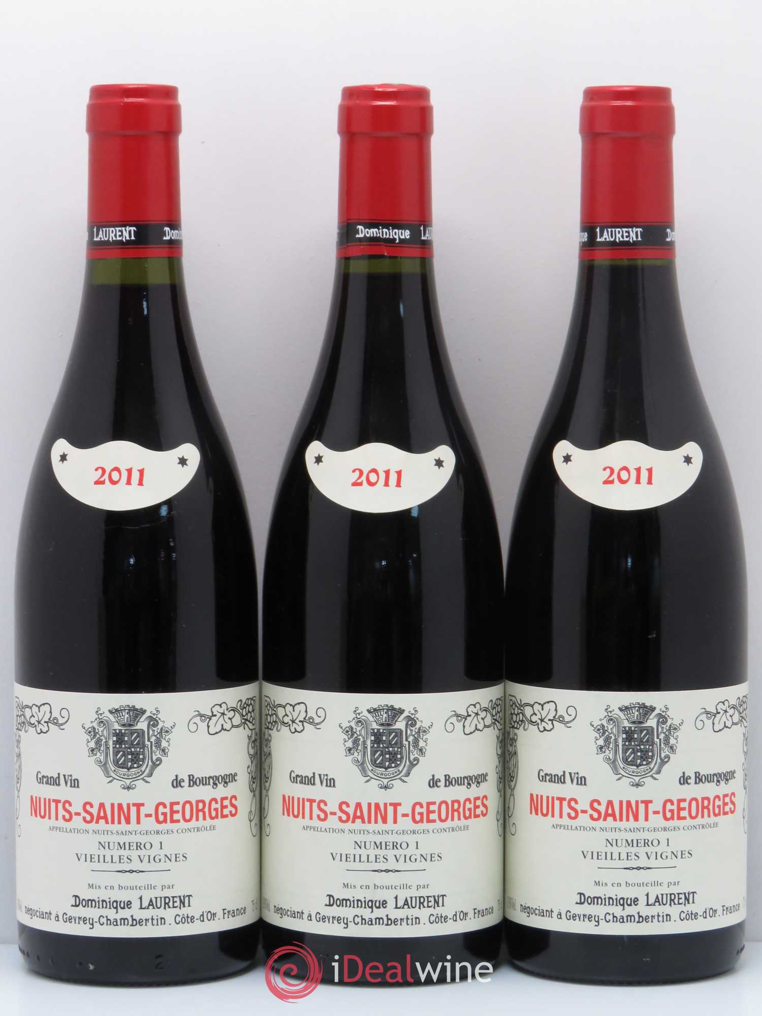 Nuits-Saint-Georges 1er Cru Cuvee N°1 Vieilles Vignes Dominique Laurent 2011 - Lot of 6 bottles - 2
