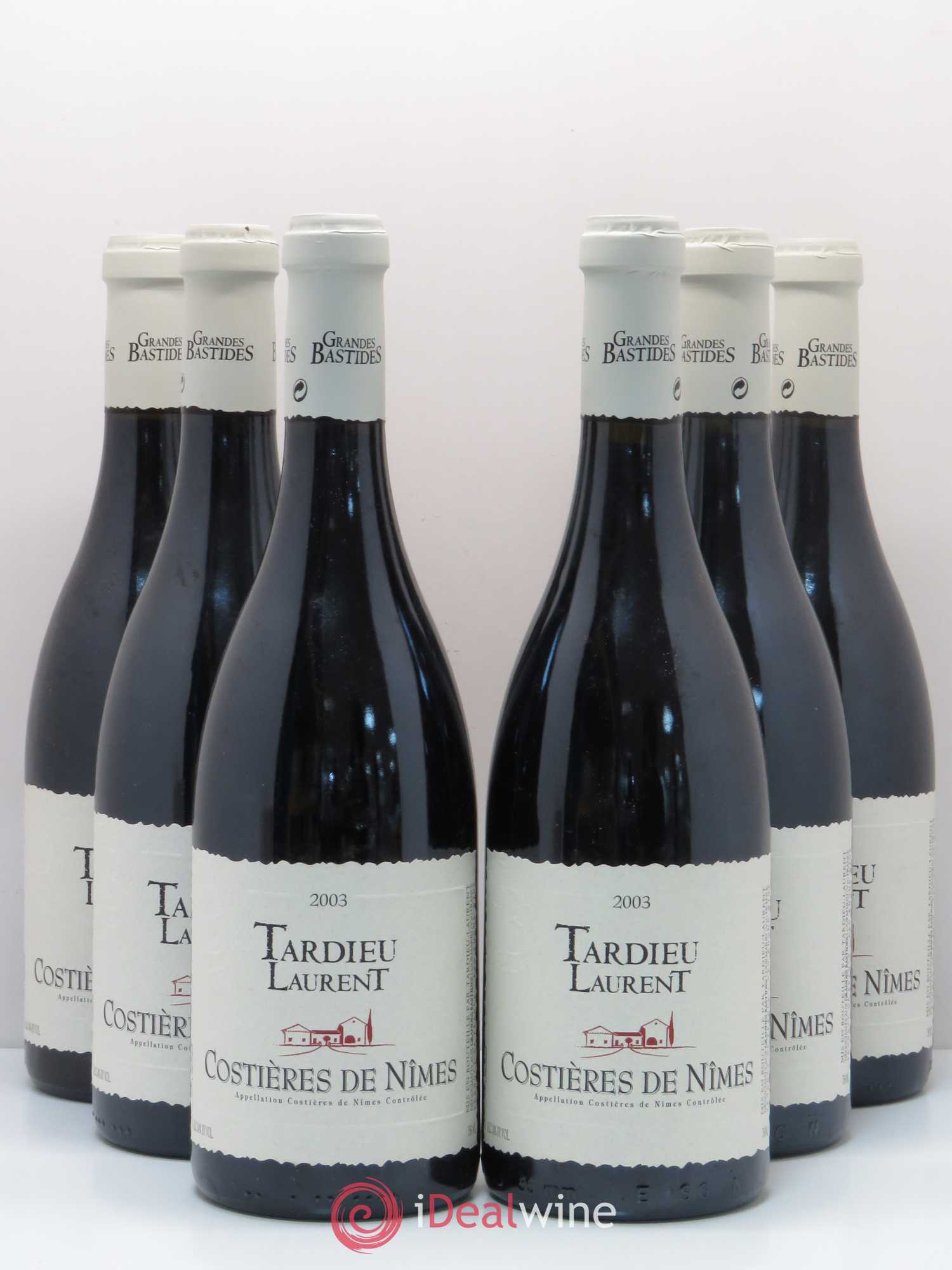 Costières de Nîmes Tardieu Laurent 2003 - Lot de 6 bouteilles - 0