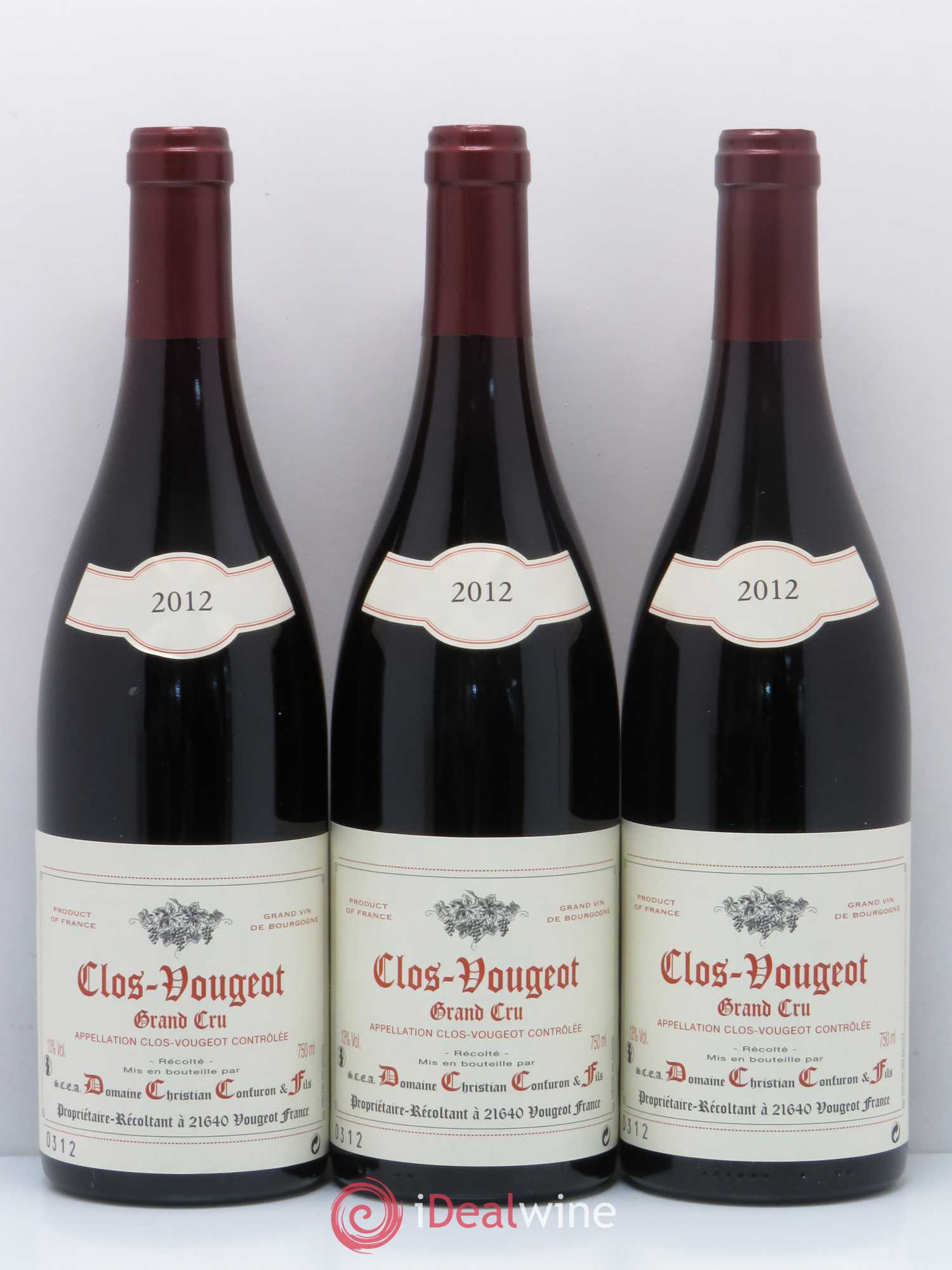Clos de Vougeot Grand Cru Christian Confuron 2012 - Lot de 6 bouteilles - 2