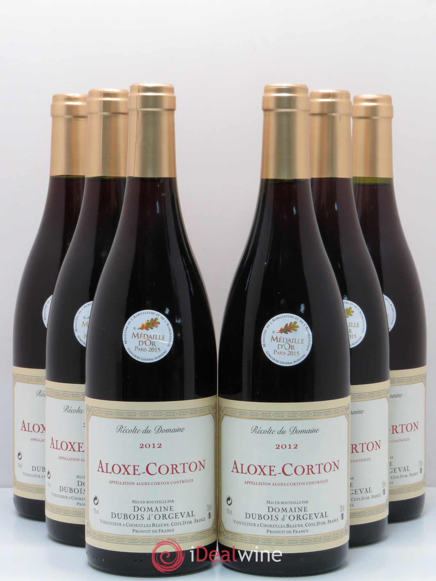 Aloxe-Corton Dubois d'Orgeval 2012 - Posten von 6 Flaschen - 0