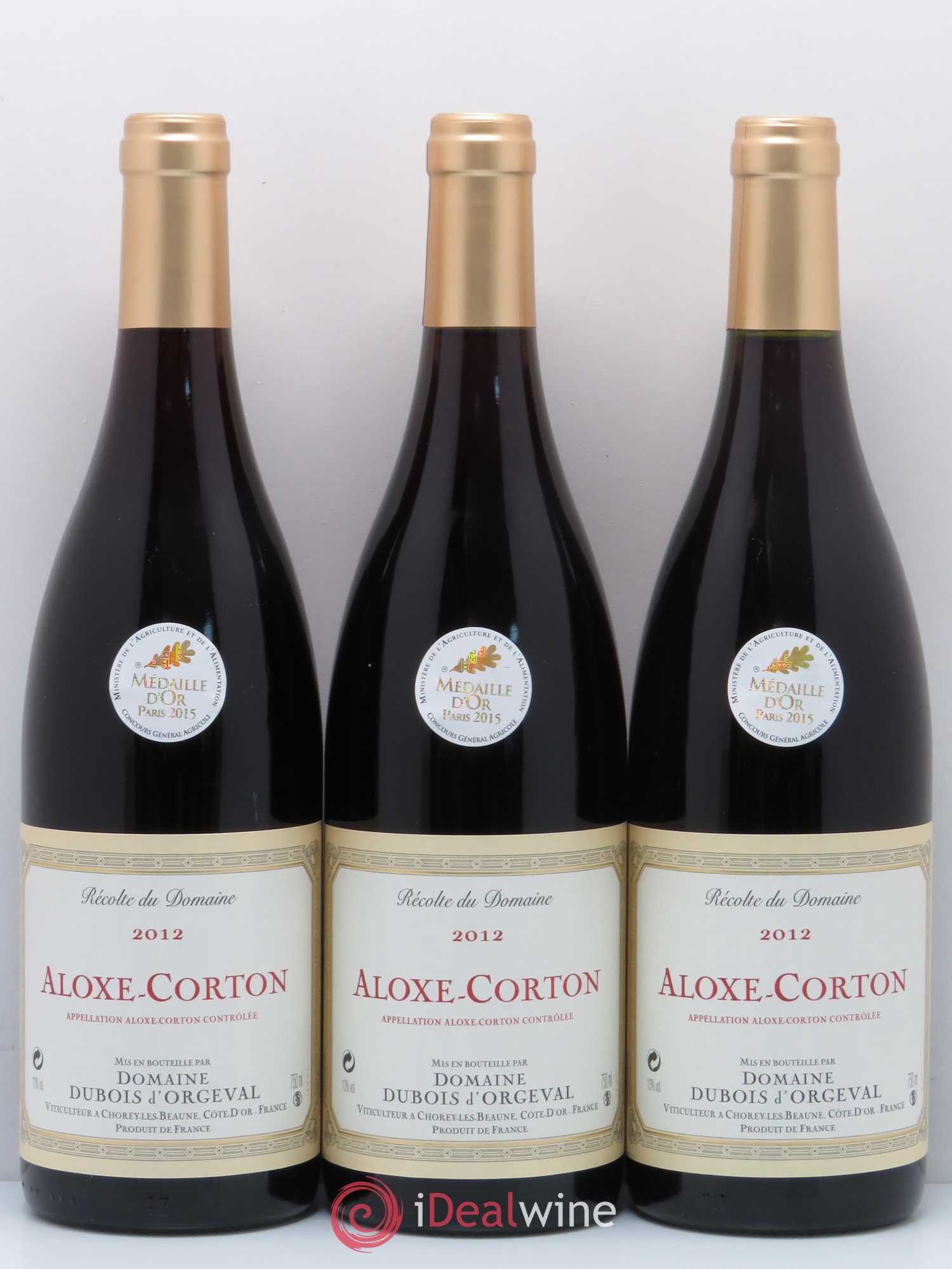Aloxe-Corton Dubois d'Orgeval 2012 - Posten von 6 Flaschen - 2