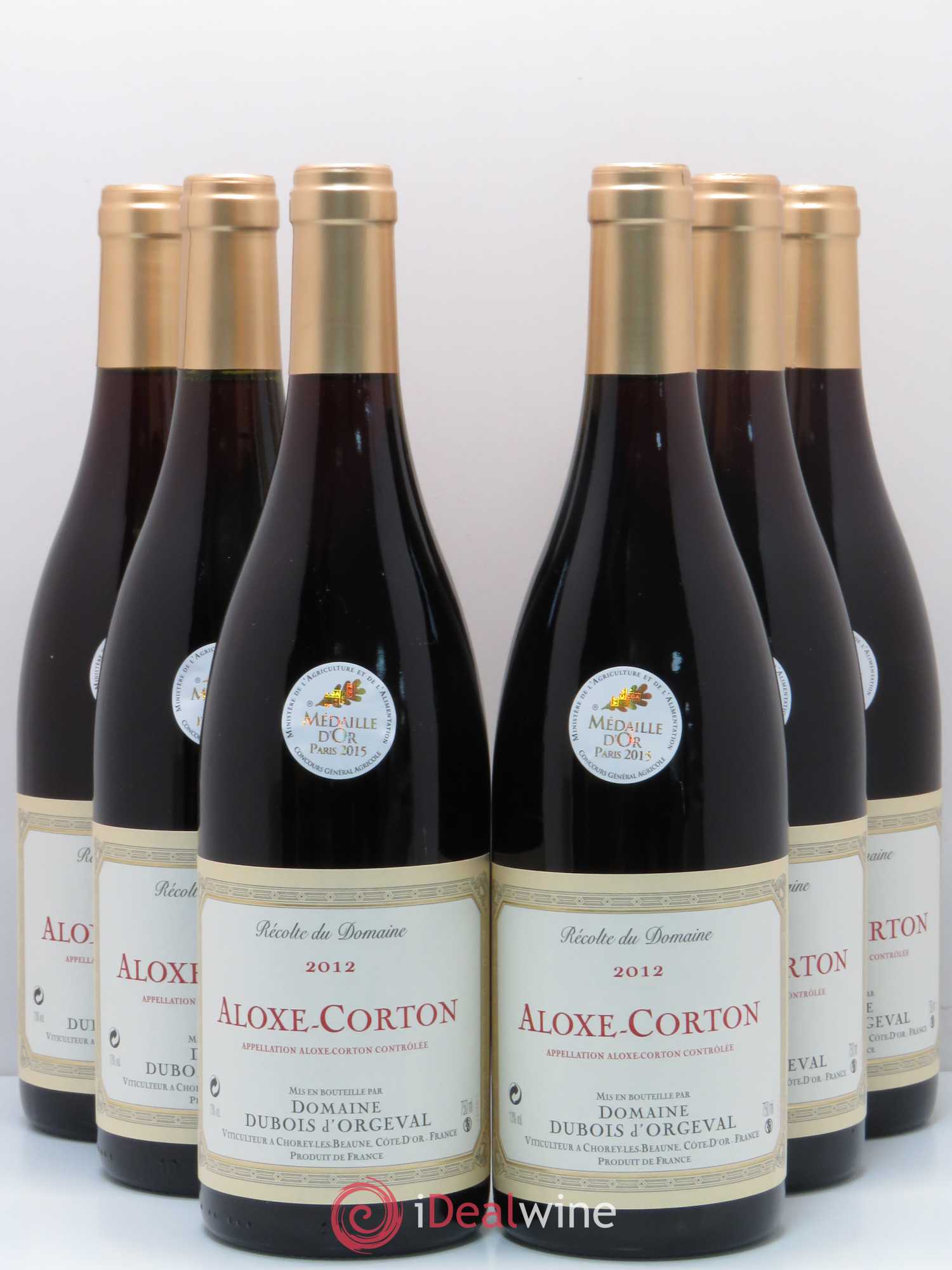 Aloxe-Corton Dubois d'Orgeval 2012 - Posten von 6 Flaschen - 0