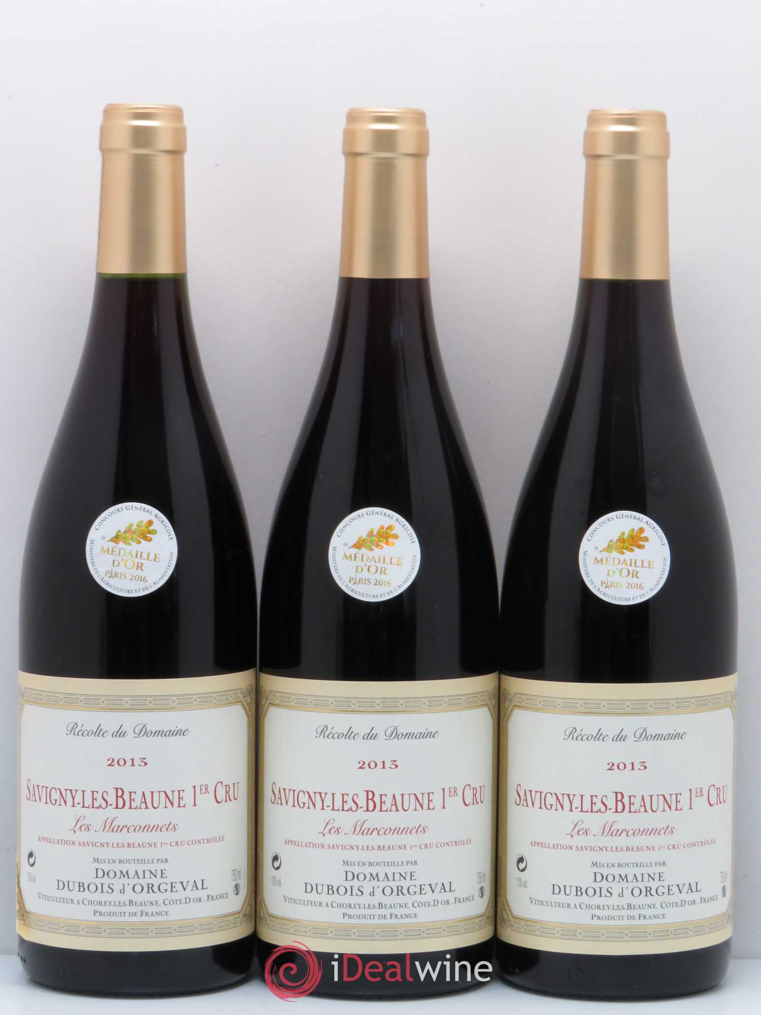 Savigny-lès-Beaune 1er Cru Marconnets Dubois d'Orgeval 2013 - Posten von 6 Flaschen - 2