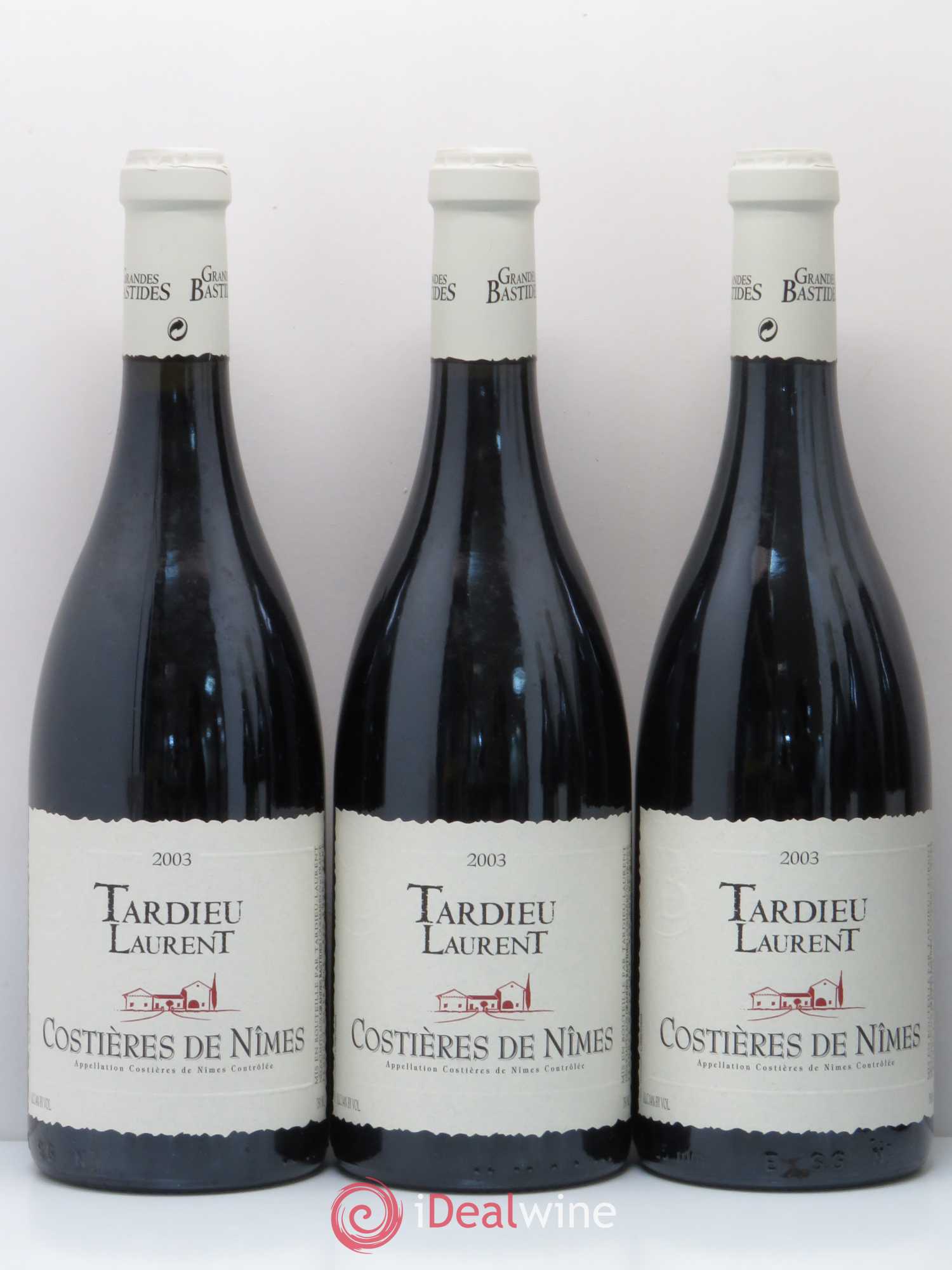 Costières de Nîmes Tardieu Laurent 2003 - Lot de 6 bouteilles - 1