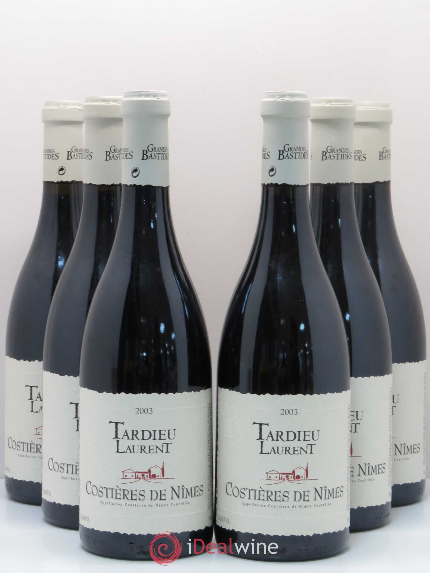 Costières de Nîmes Tardieu Laurent 2003 - Lot de 6 bouteilles - 0