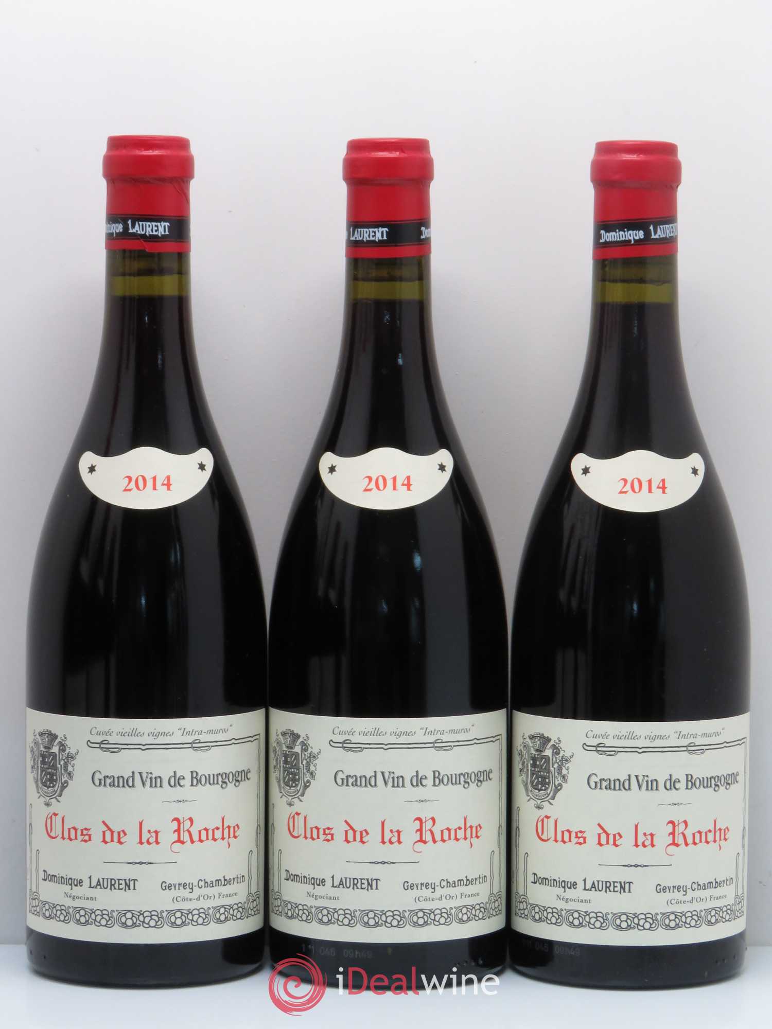 Clos de la Roche Grand Cru Vieilles vignes Intra-muros Dominique Laurent 2014 - Lotto di 6 bottiglie - 1