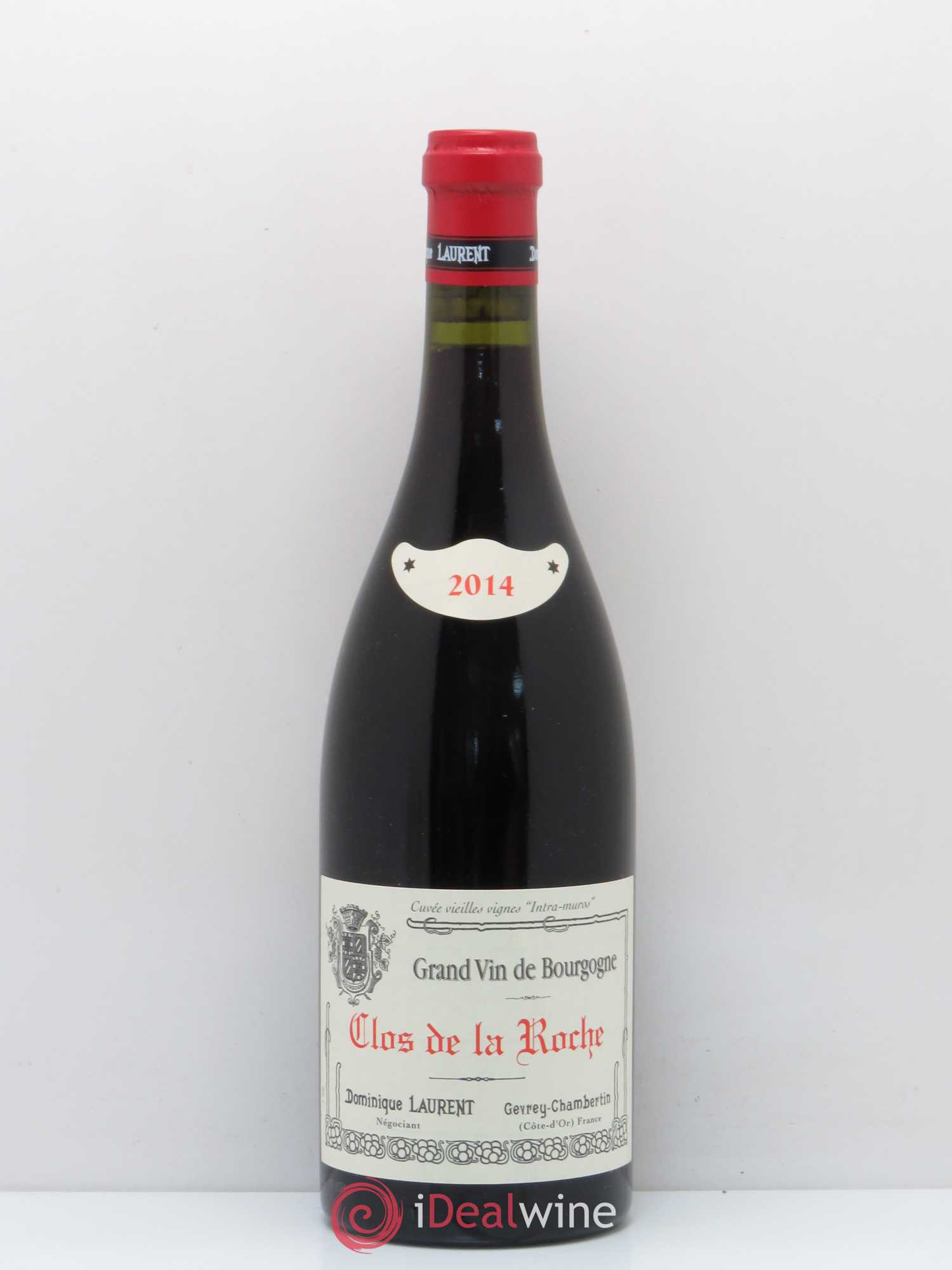 Clos de la Roche Grand Cru Vieilles vignes Intra-muros Dominique Laurent 2014 - Lot de 1 bouteille - 0