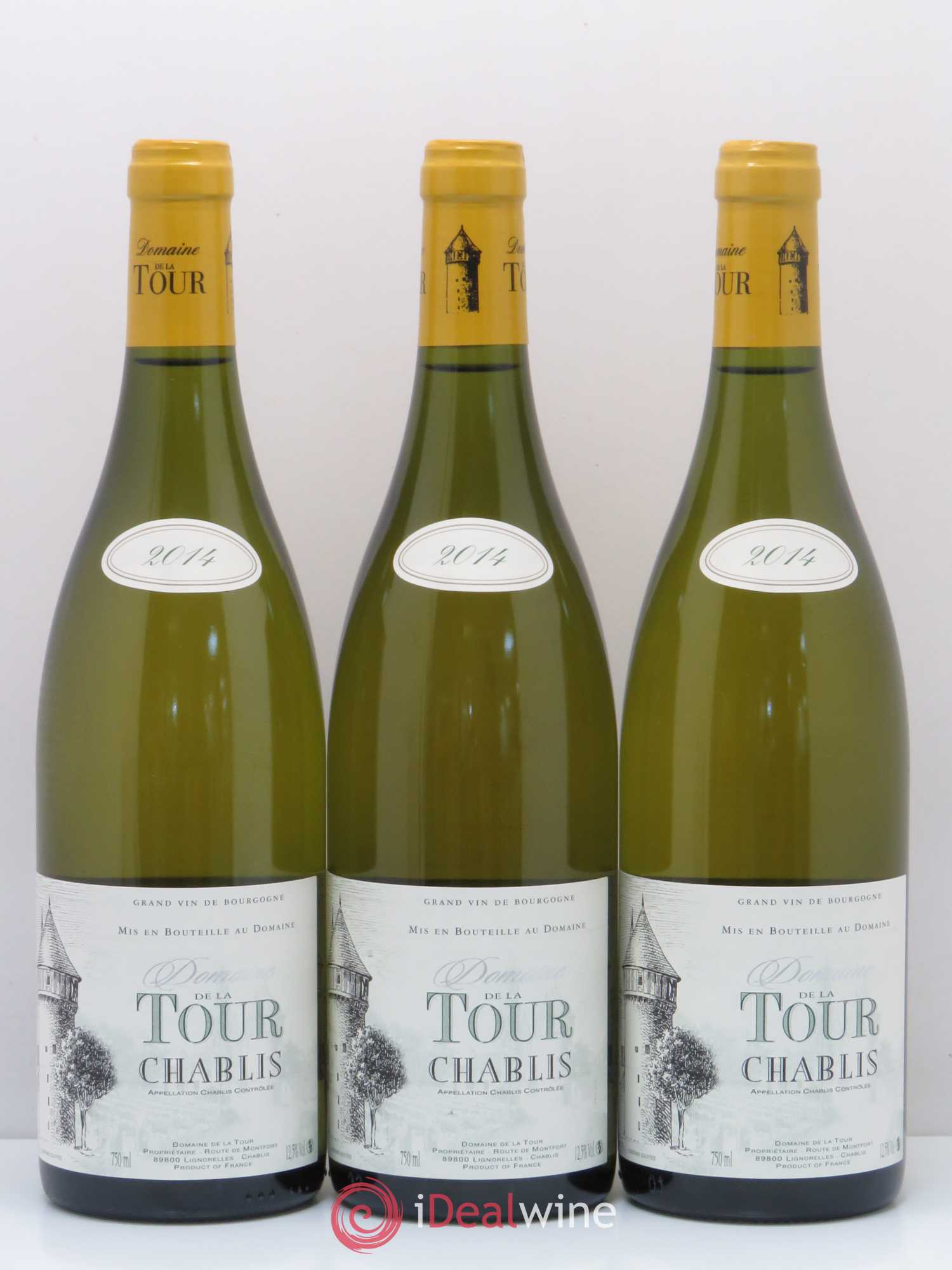 Chablis Domaine de La Tour 2014 - Lotto di 6 bottiglie - 2