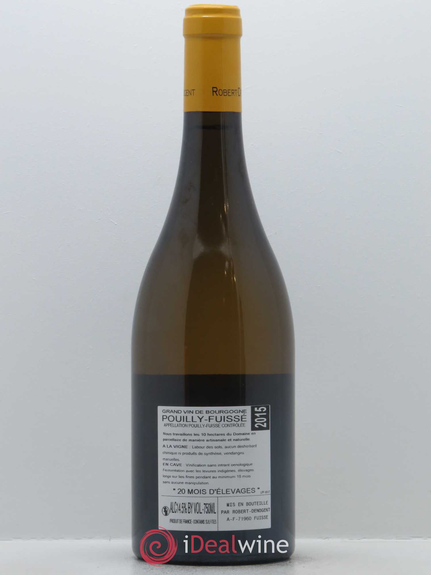 Pouilly-Fuissé La Croix Vieilles Vignes Robert Denogent (Domaine) 2015 - Lot de 1 bouteille - 1