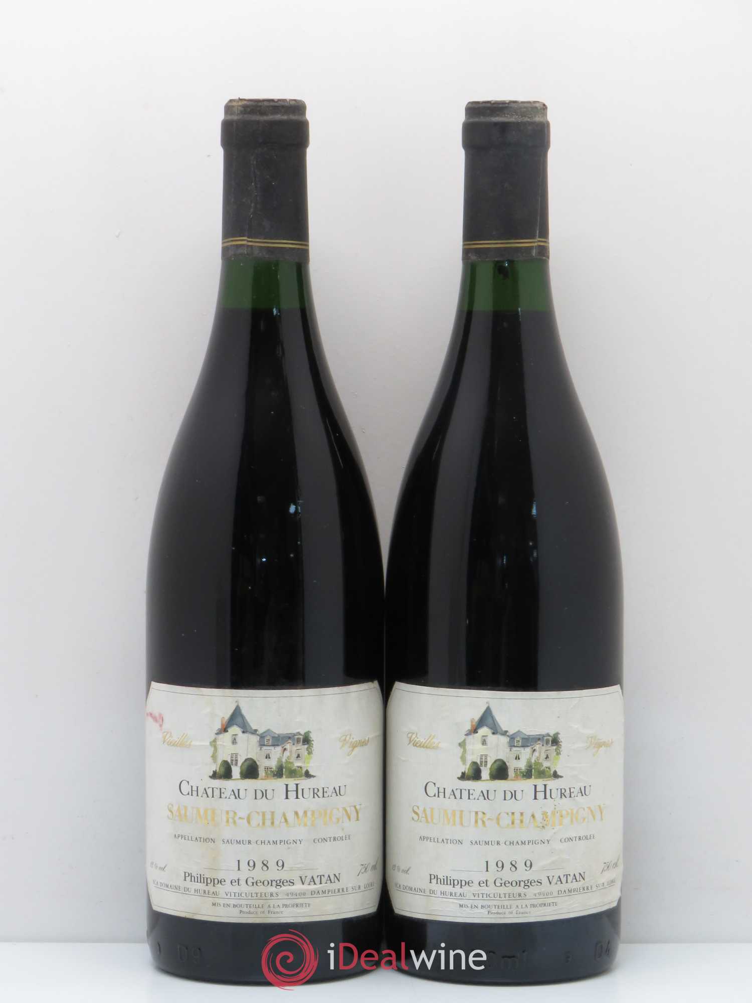 Saumur-Champigny Vieilles vignes Château Hureau 1989 - Posten von 5 Flaschen - 2