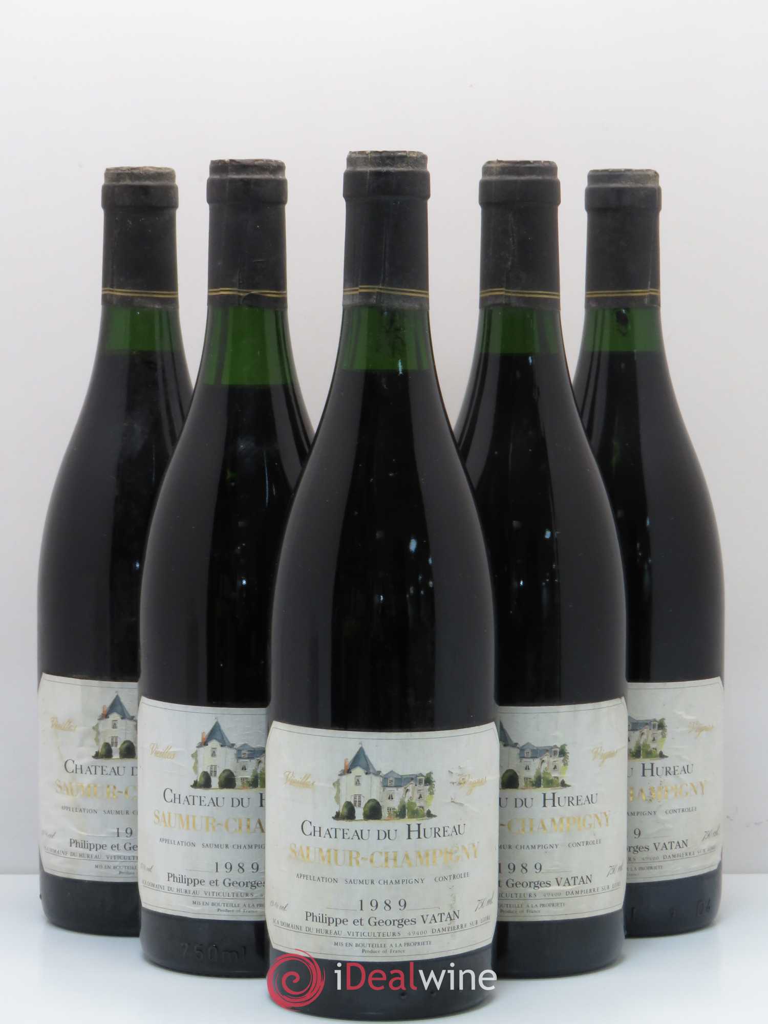 Saumur-Champigny Vieilles vignes Château Hureau 1989 - Posten von 5 Flaschen - 0