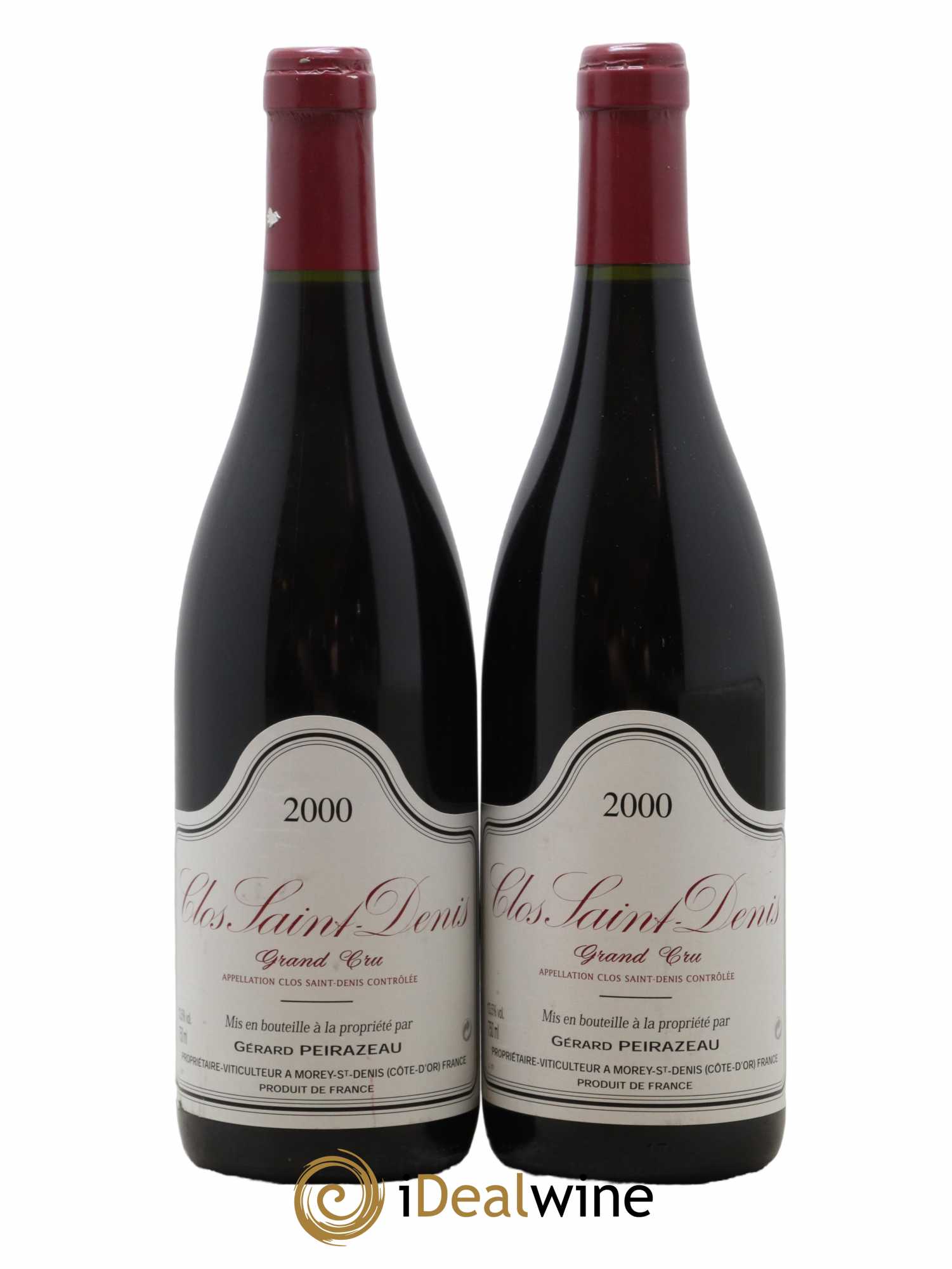 Clos Saint-Denis Grand Cru Peirazeau (Domaine) 2000 - Lot de 2 bouteilles - 0
